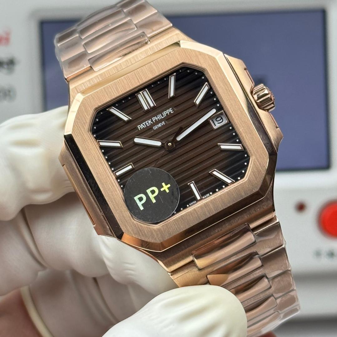 Square Nautilus-inspired 5821 Rose Gold Super Clone