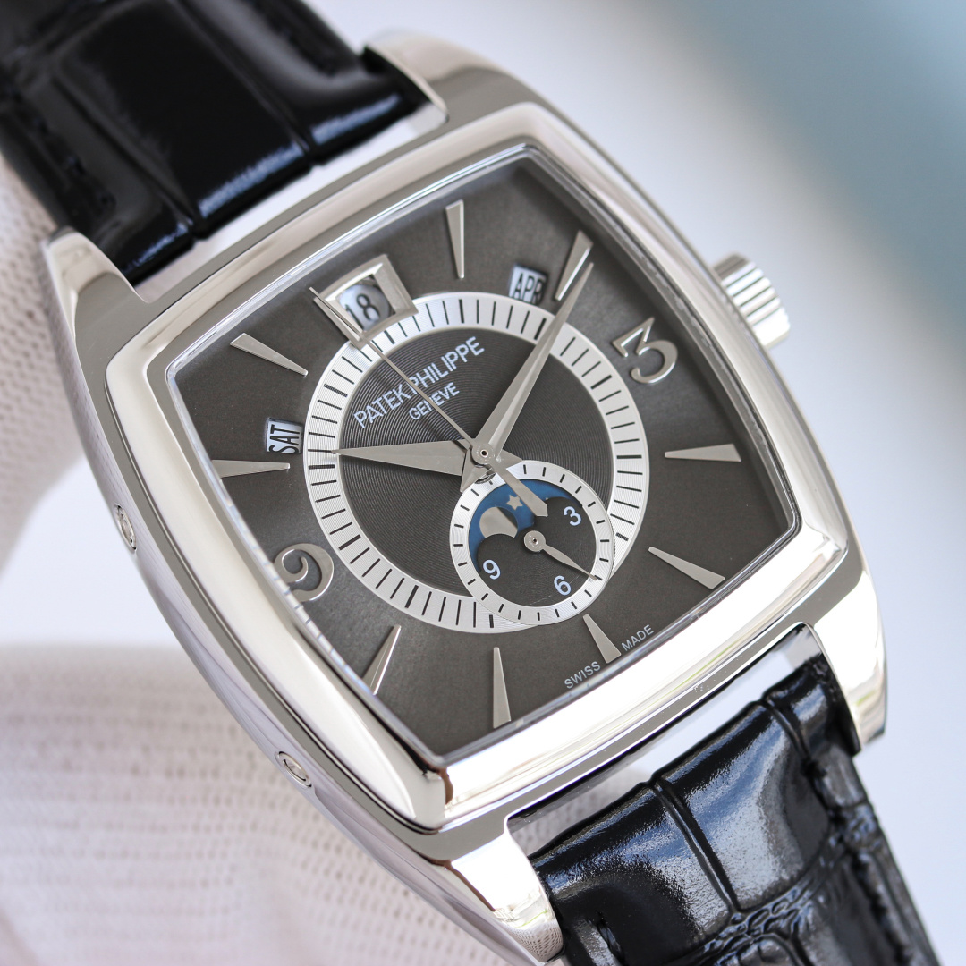 5135G-001 Super Clone Dark Grey Dial | Tonneau Annual Calendar Watch