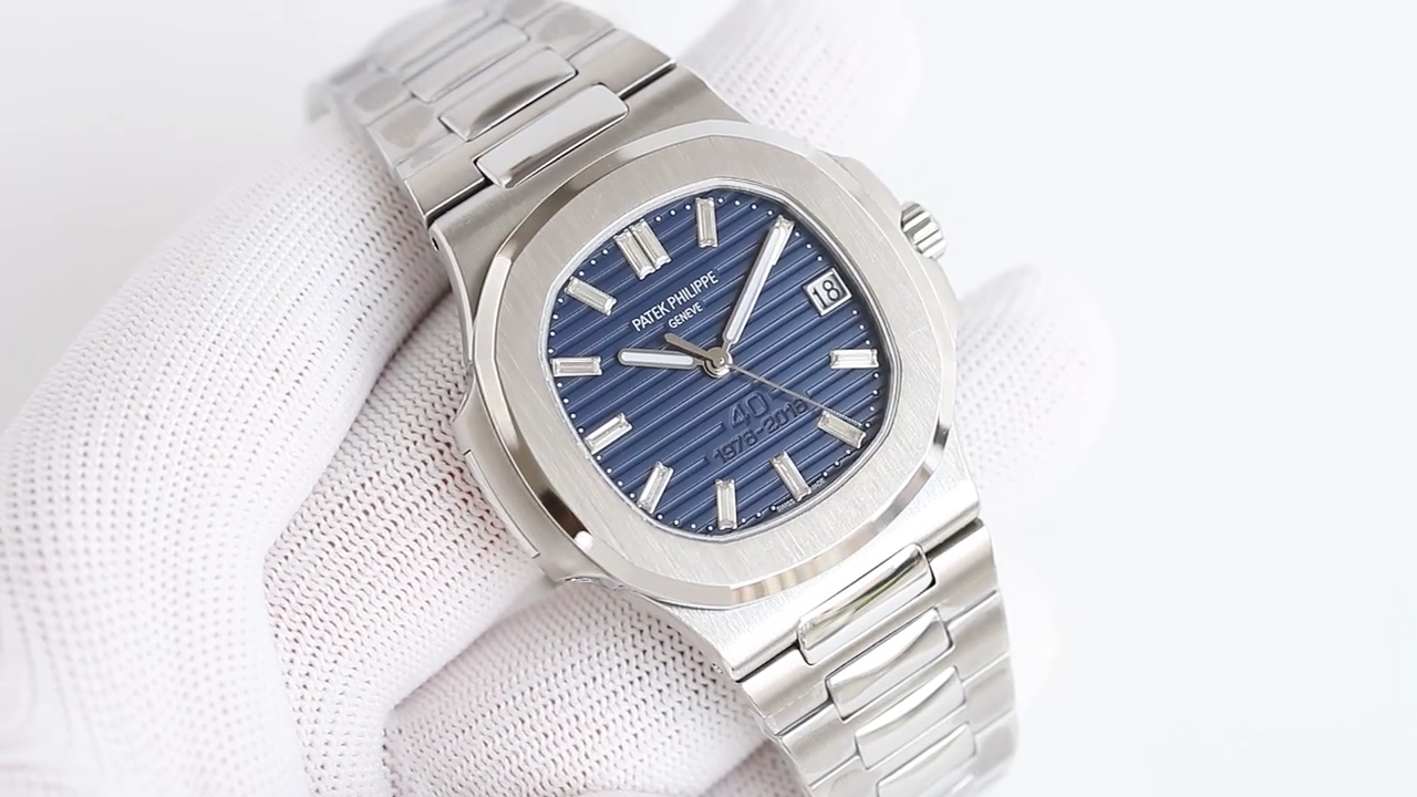 5711/1A-016 Super Clone | 40th Anniversary Blue Dial with Diamonds
