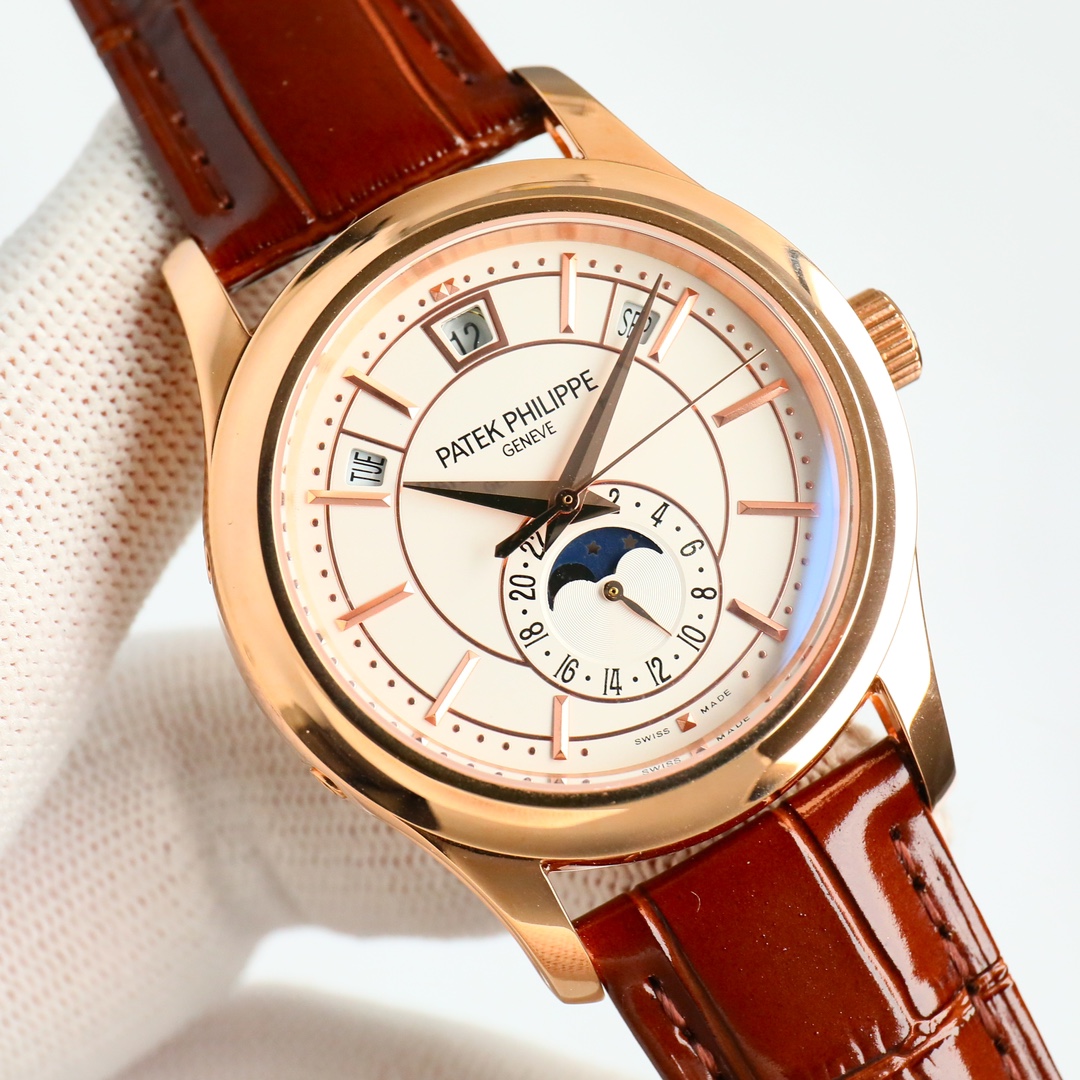 5205R-001 Annual Calendar Moon Phase | Rose Gold Dress Watch
