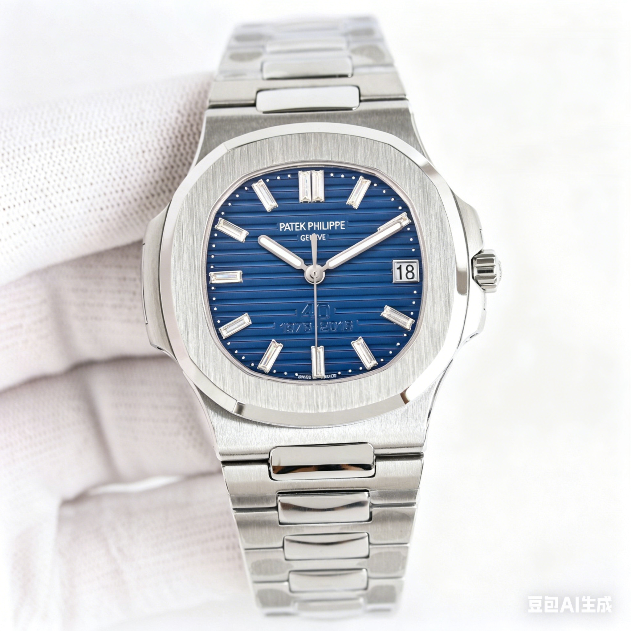 5711/1A-016 Super Clone | 40th Anniversary Blue Dial with Diamonds