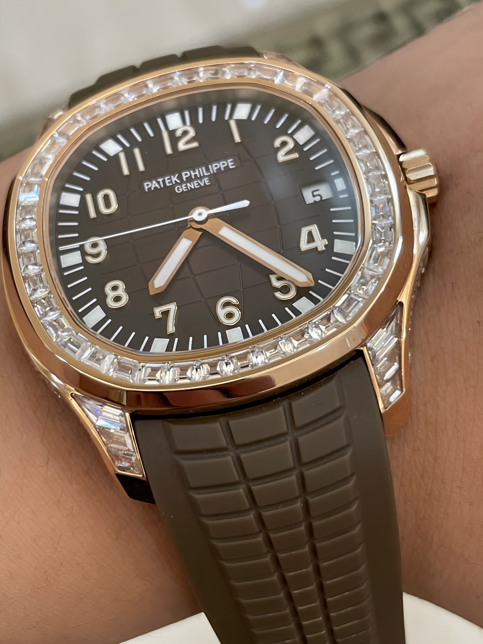 Patek Philippe Aquanaut 5167 300G 010 Super Clone Multi-Tone Dial Mens Watch