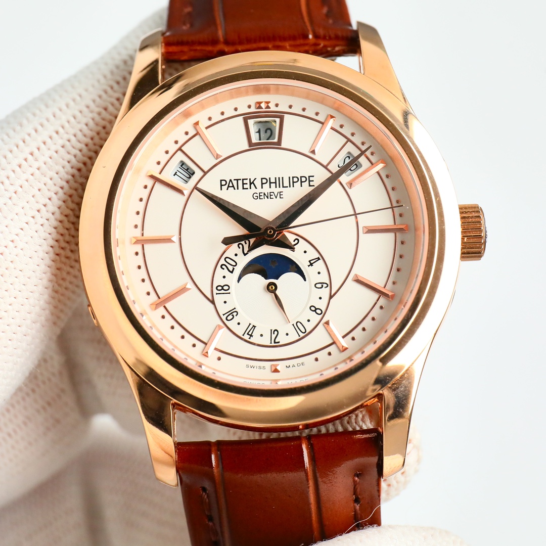 5205R-001 Annual Calendar Moon Phase | Rose Gold Dress Watch