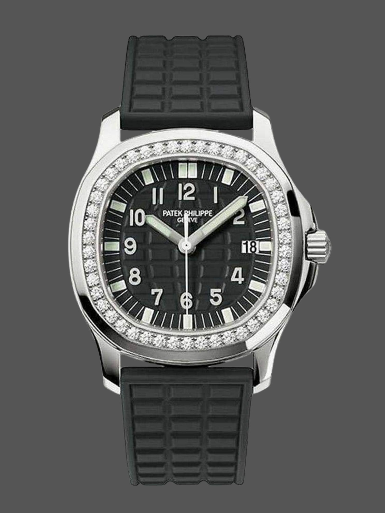 5067A‑001 Super Clone 36MM Black Dial Diamond Bezel Ladies Watch
