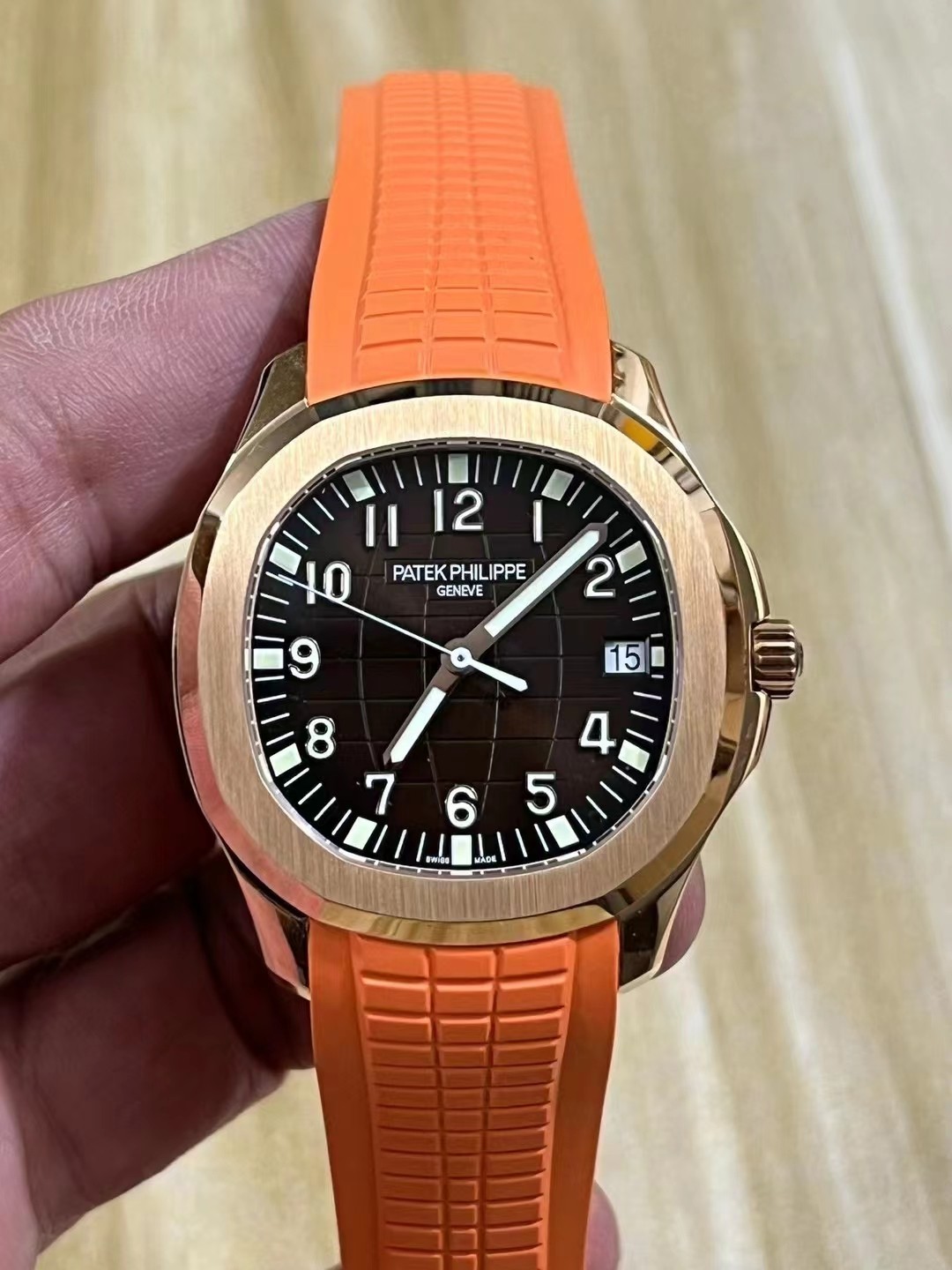 40MM Black Dial Rose‑Gold‑Tone Stainless Steel Sports‑Luxury Casual Timepiece for Men