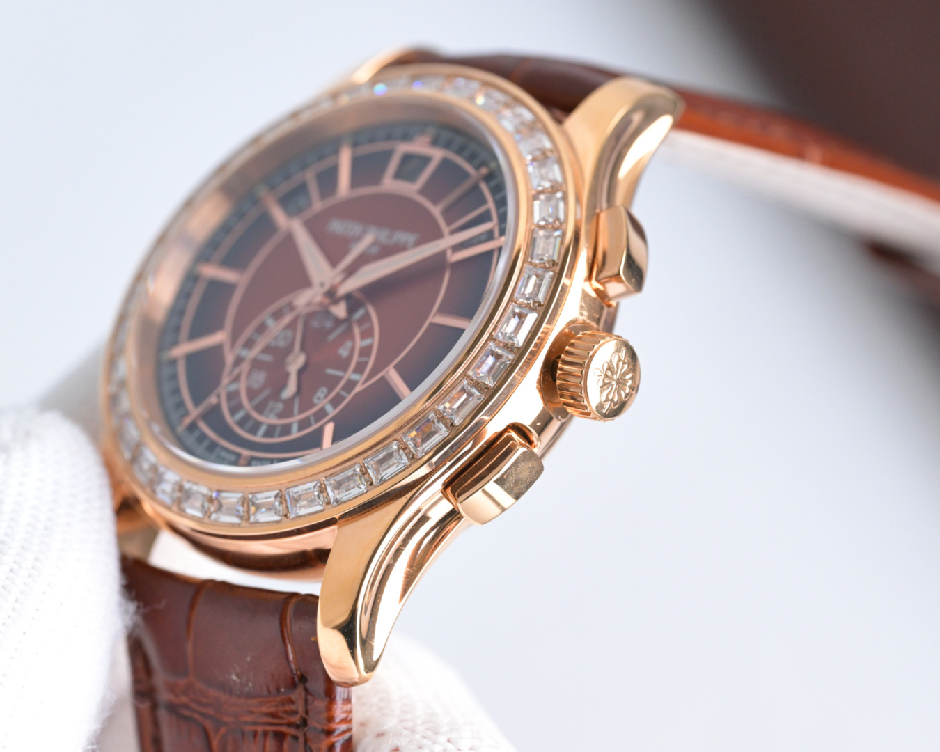 Luxury Super Clone 5905R-010 Rose Gold Brown Dial Watch