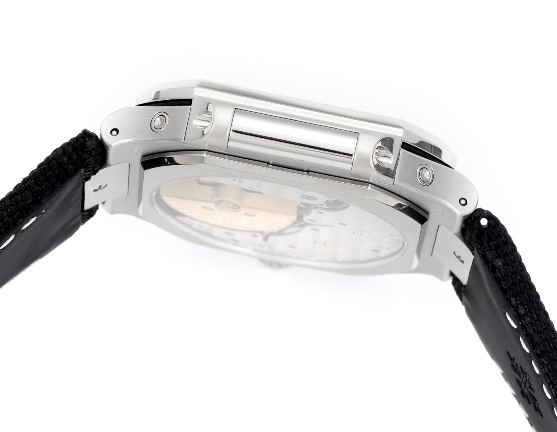 Square Nautilus-inspired 5822 Olive Green Sunburst Annual Calendar Denim Strap Super Clone