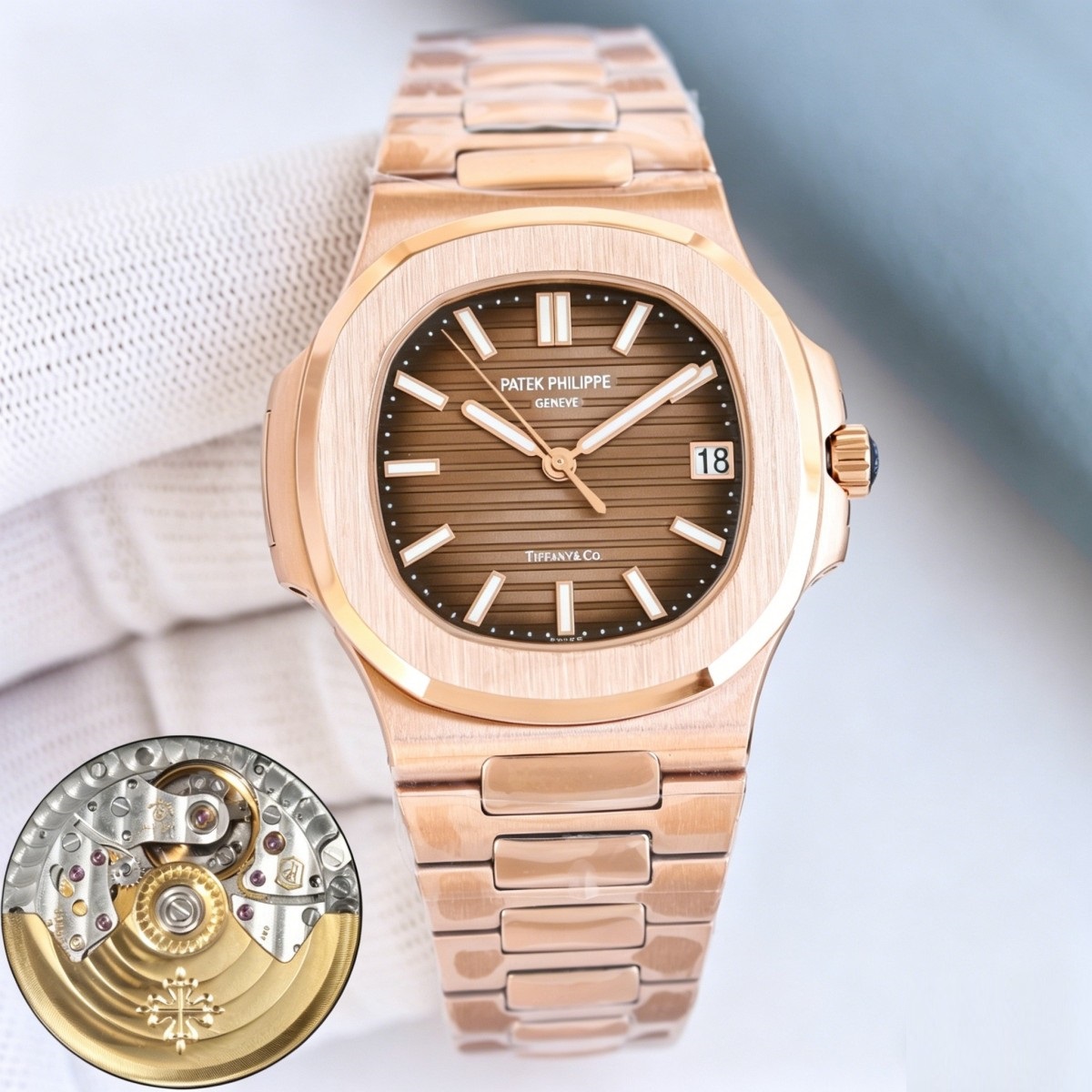 5711 Super Clone Rose Gold | Brown Dial Dual-Signed Edition
