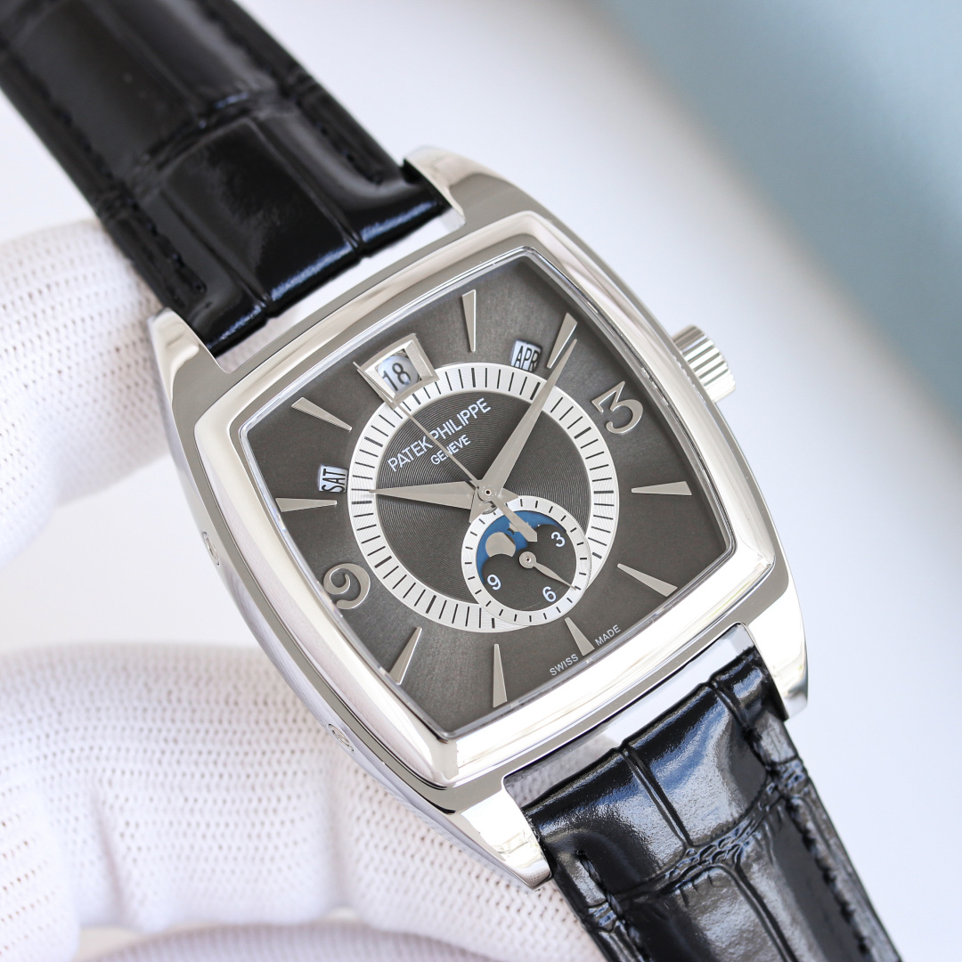5135G-001 Super Clone Dark Grey Dial | Tonneau Annual Calendar Watch