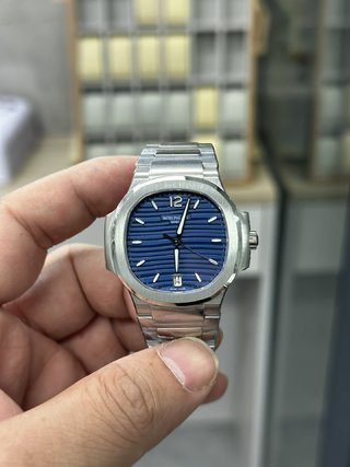 Nautilus 7118 1A 001 Super Clone Silver Blue Dial Ladies Watch