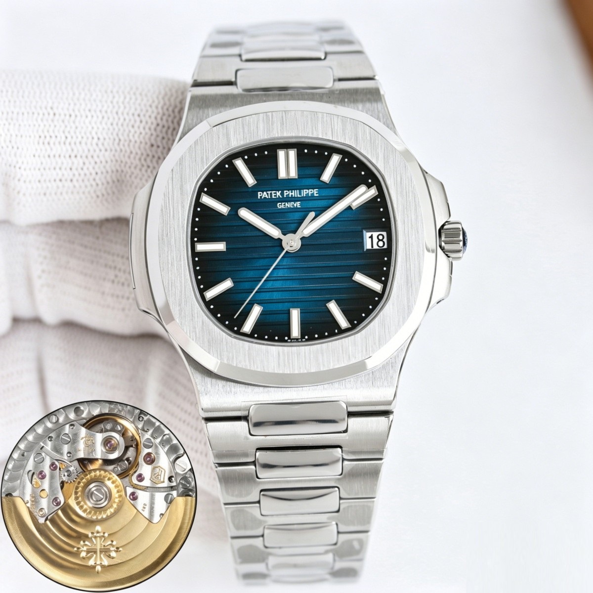 5711/1A-010 Super Clone | Blue Dial Stainless Steel Nautilus