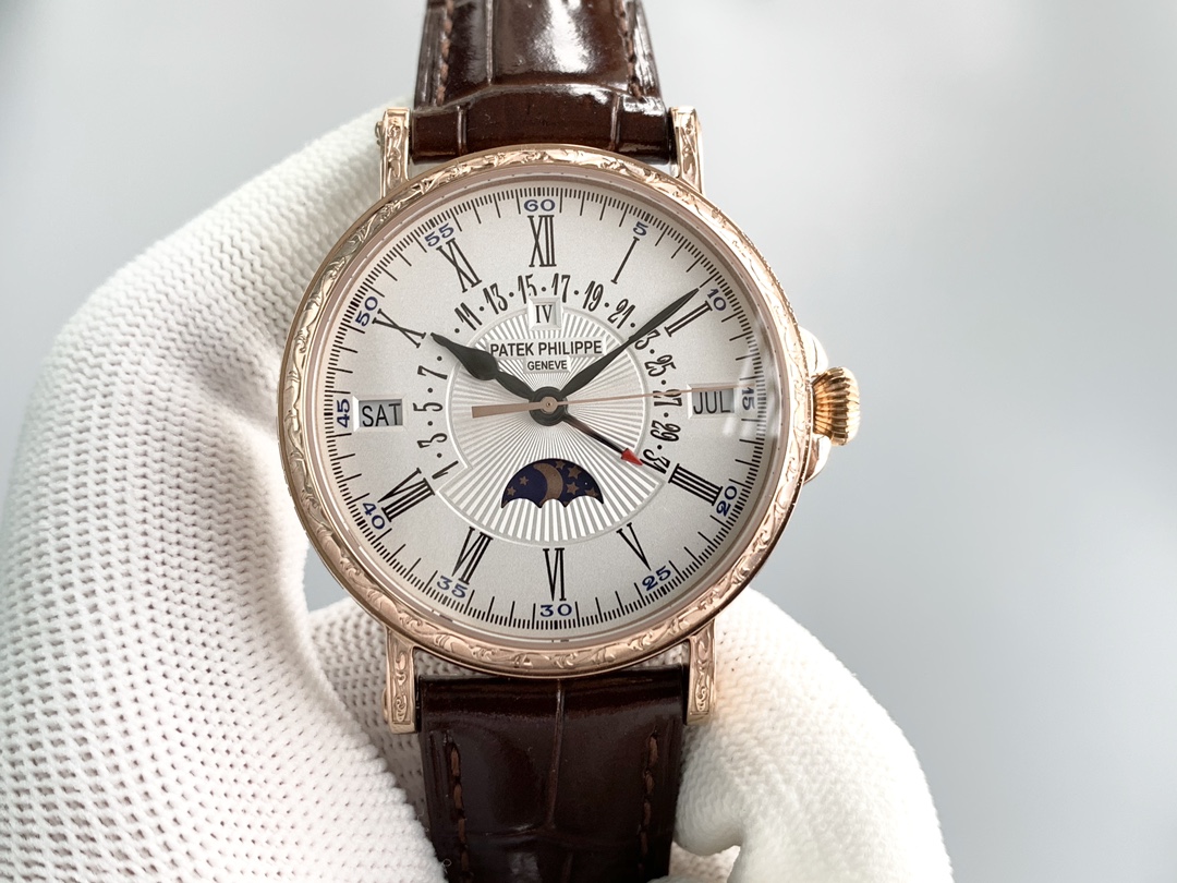 Patek Philippe 5160 Super clone Grand Complications Rose‑Tone Round Watch