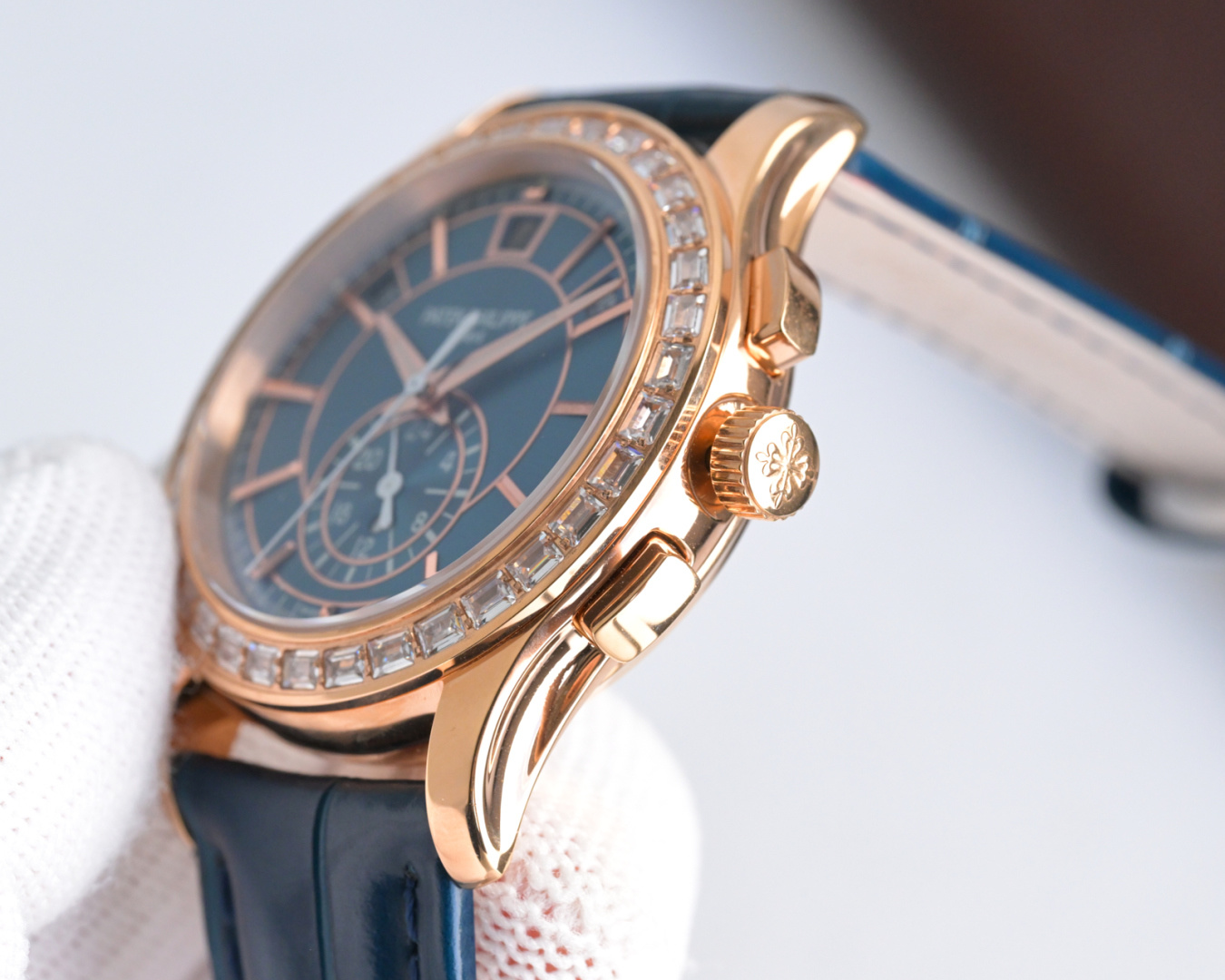 Luxury Super Clone 5905R-010 Rose Gold Blue Dial Watch