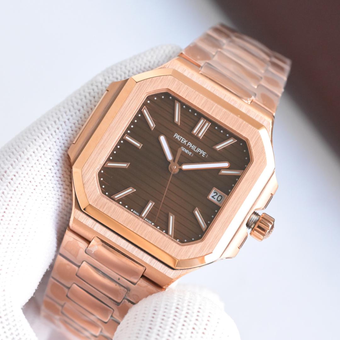 Square Nautilus-inspired 5821 Rose Gold Super Clone