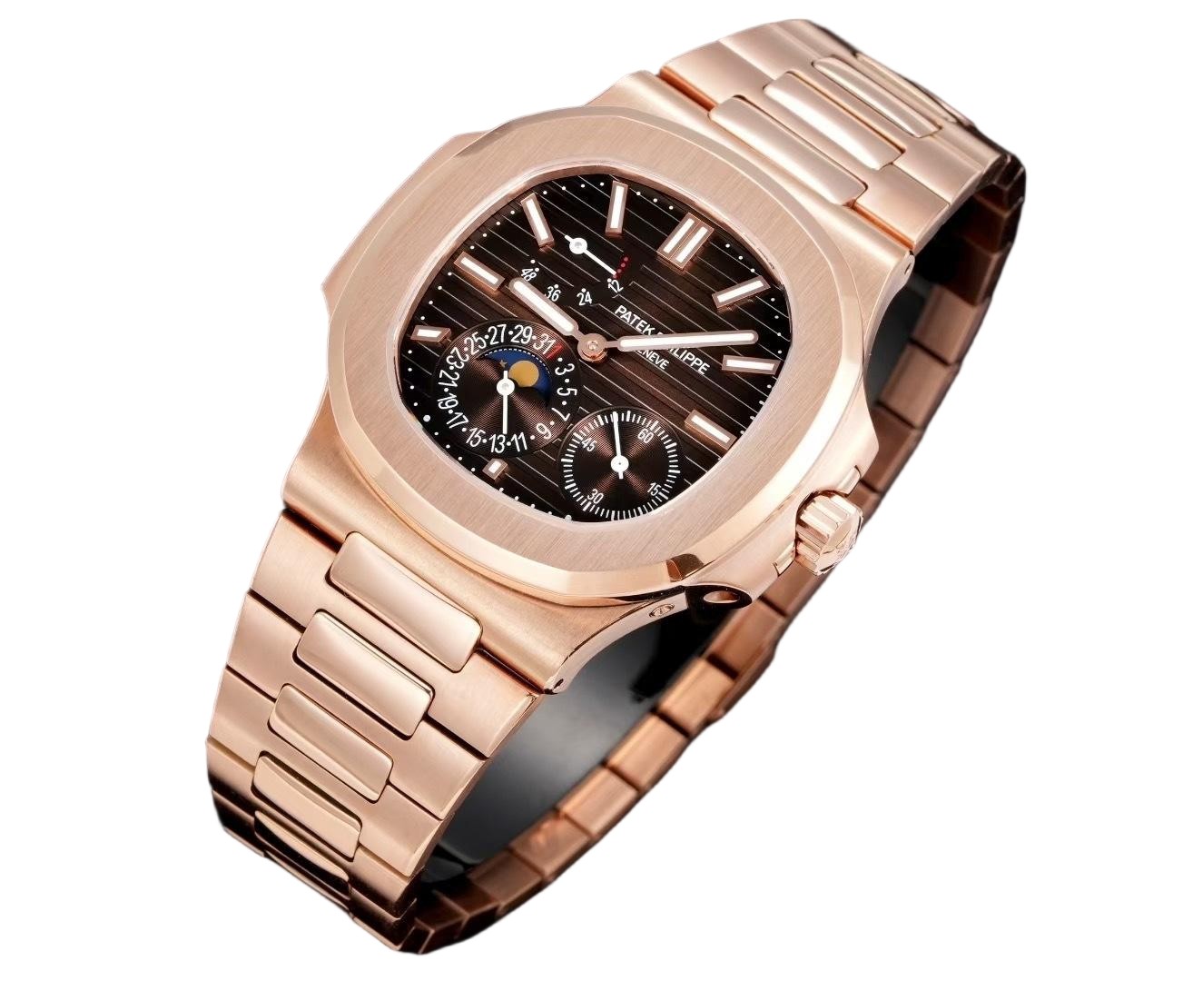 5712 Super Clone Watch – Full Rose Gold Brown‑Dial Edition