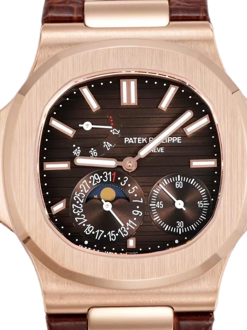 Elegant Nautilus-Inspired 5712GR Super Clone Watch with Moon Phase