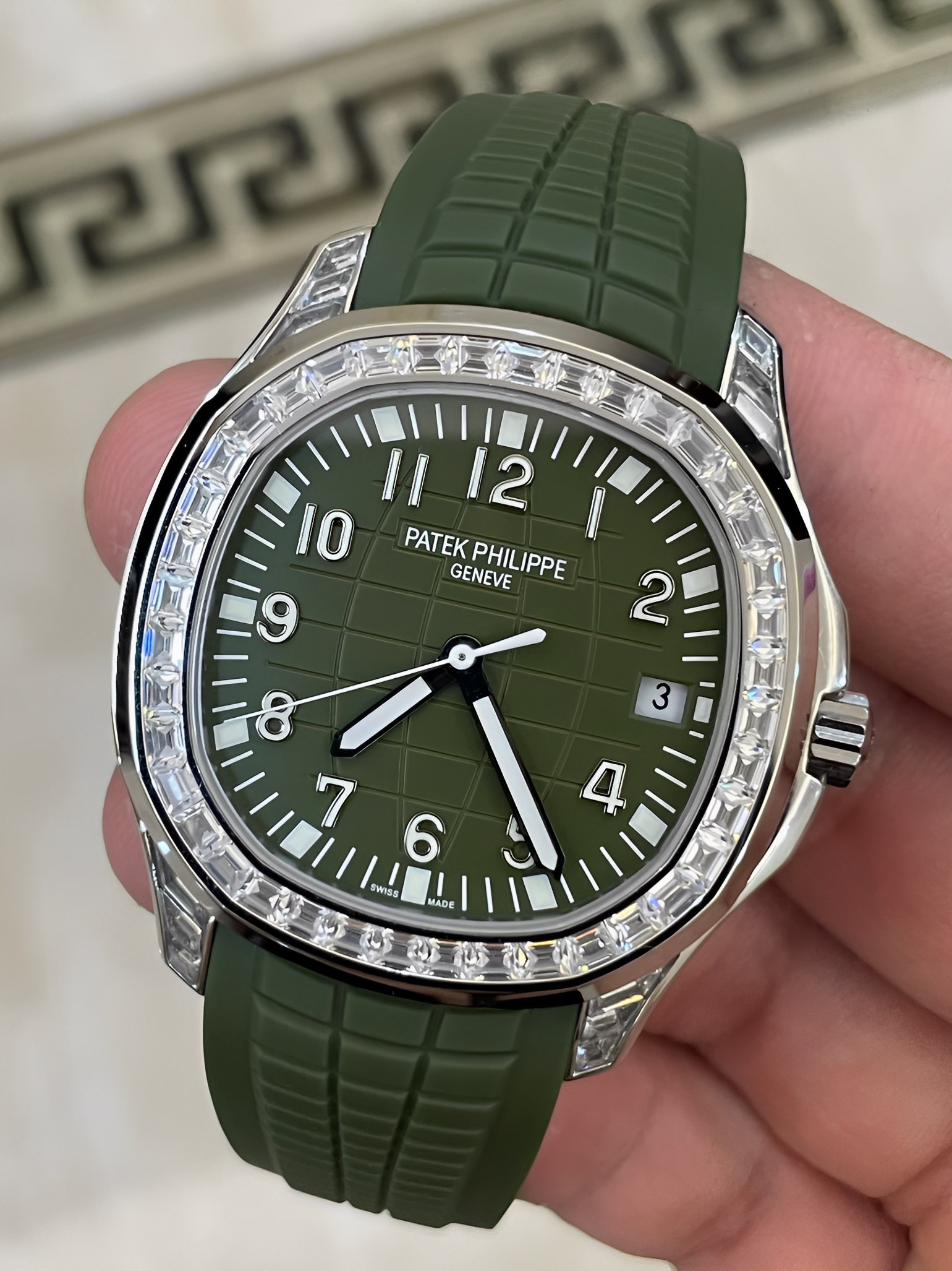 Patek Philippe Aquanaut 5167 300G 010 Super Clone Multi-Tone Dial Mens Watch