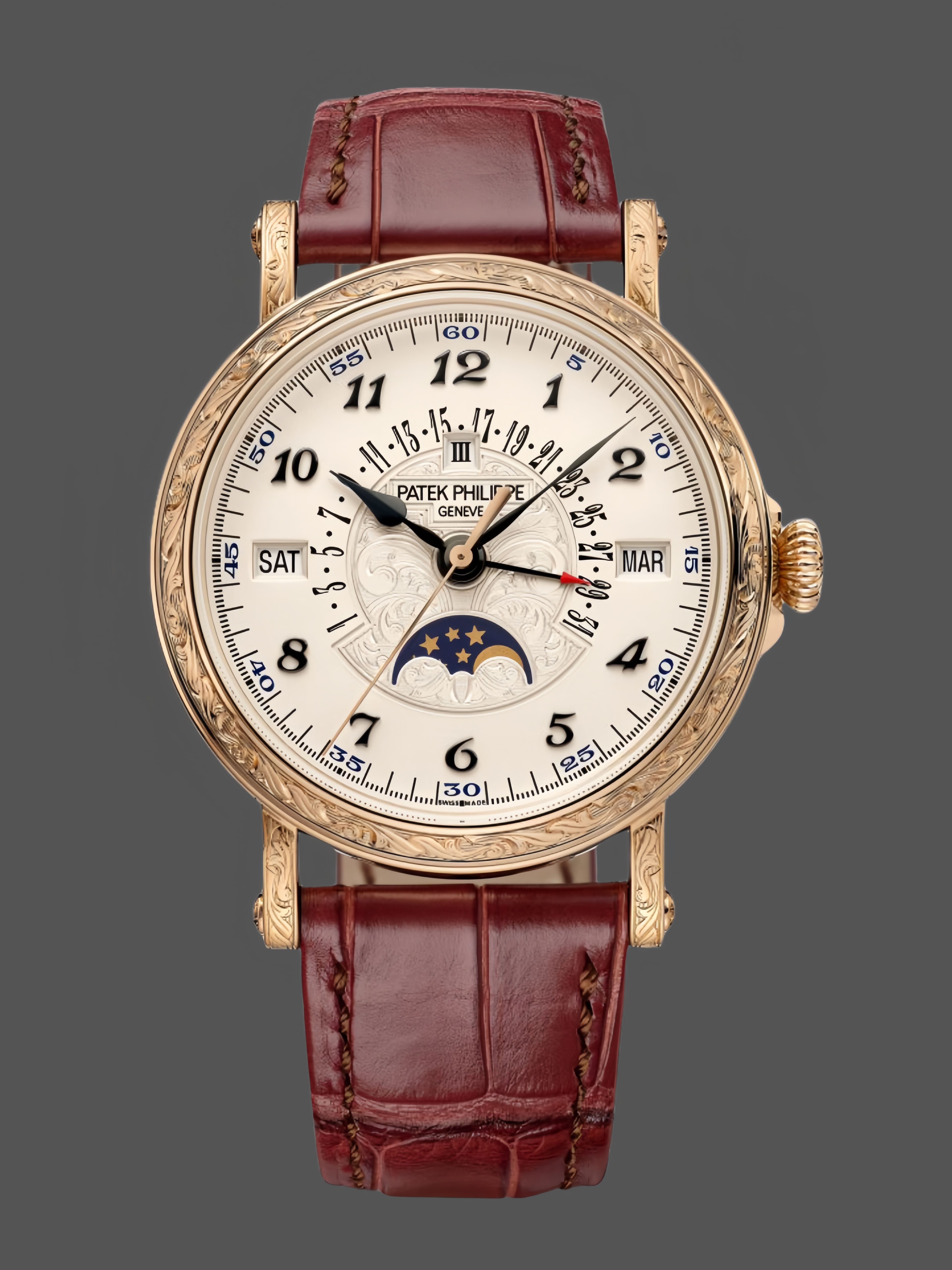 Patek Philippe 5160 Super clone Grand Complications Rose‑Tone Round Watch