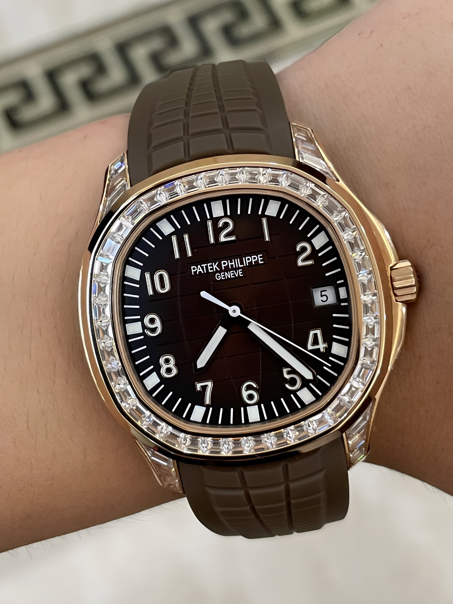 Patek Philippe Aquanaut 5167 300G 010 Super Clone Multi-Tone Dial Mens Watch