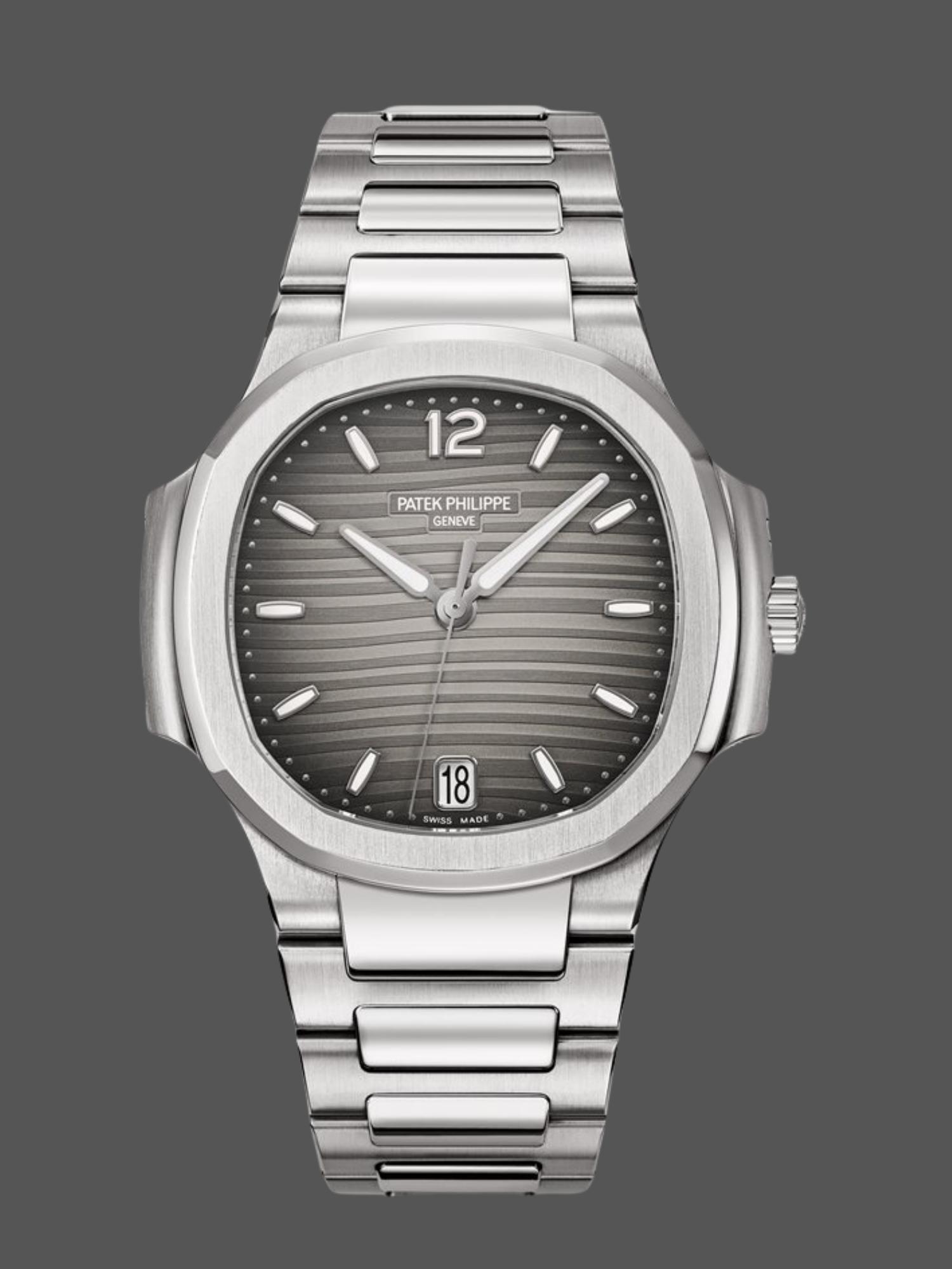 Nautilus 7118‑1200A‑011 Super Clone Titanium Silver Mens Sport‑Luxury Watch