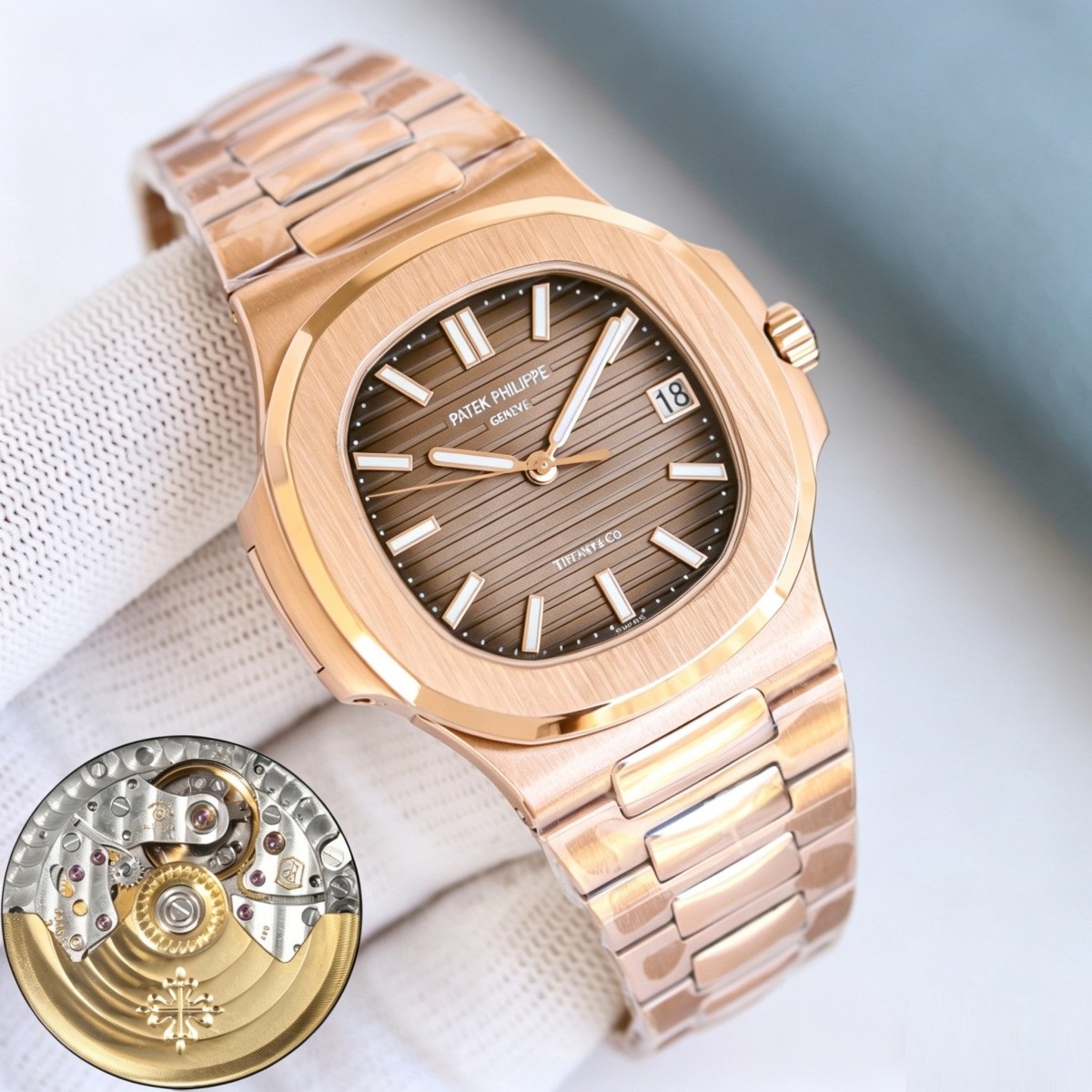5711 Super Clone Rose Gold | Brown Dial Dual-Signed Edition