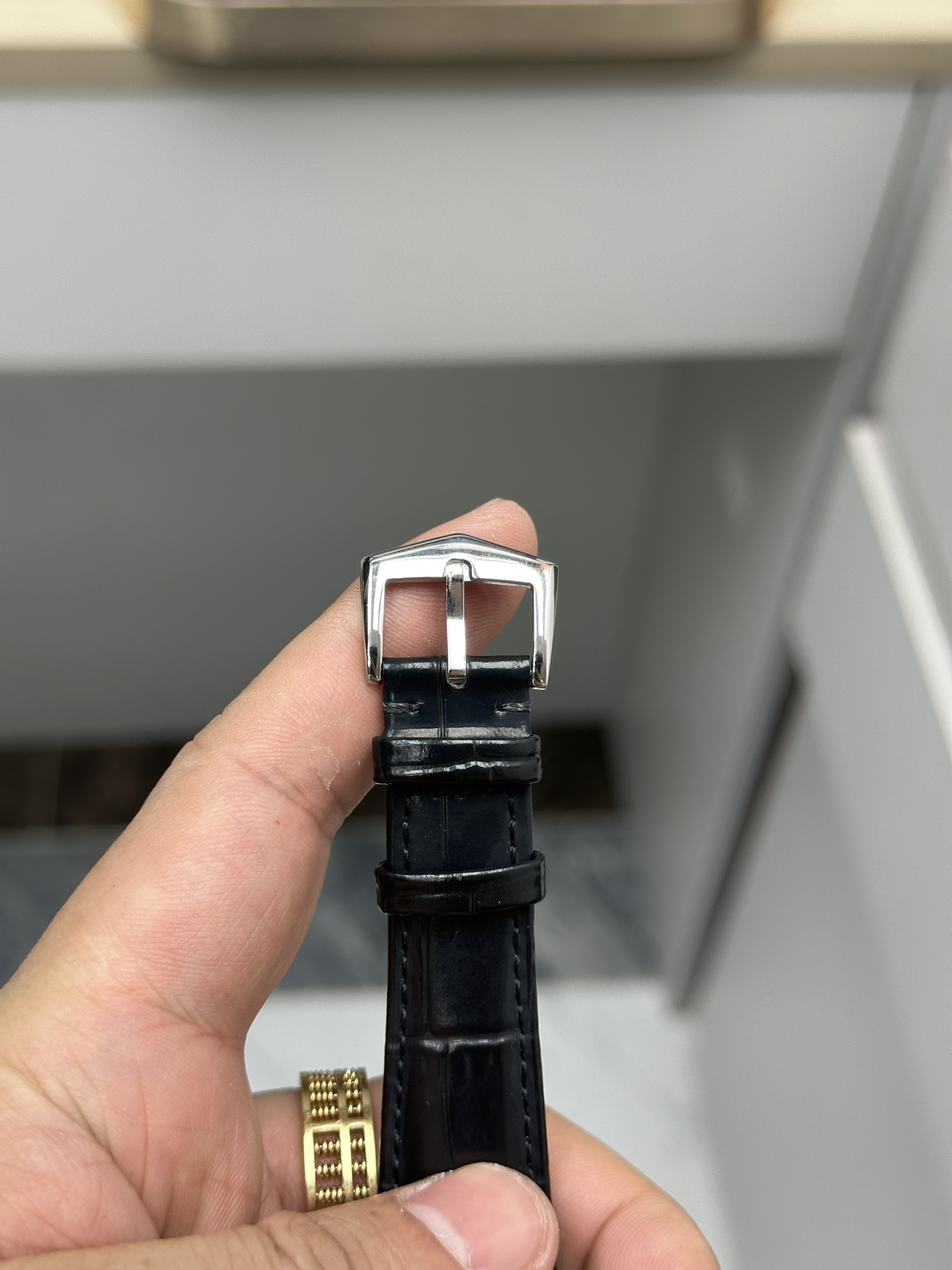Calatrava 6119G 001 Super Clone White Gold Black Dial Unisex Watch