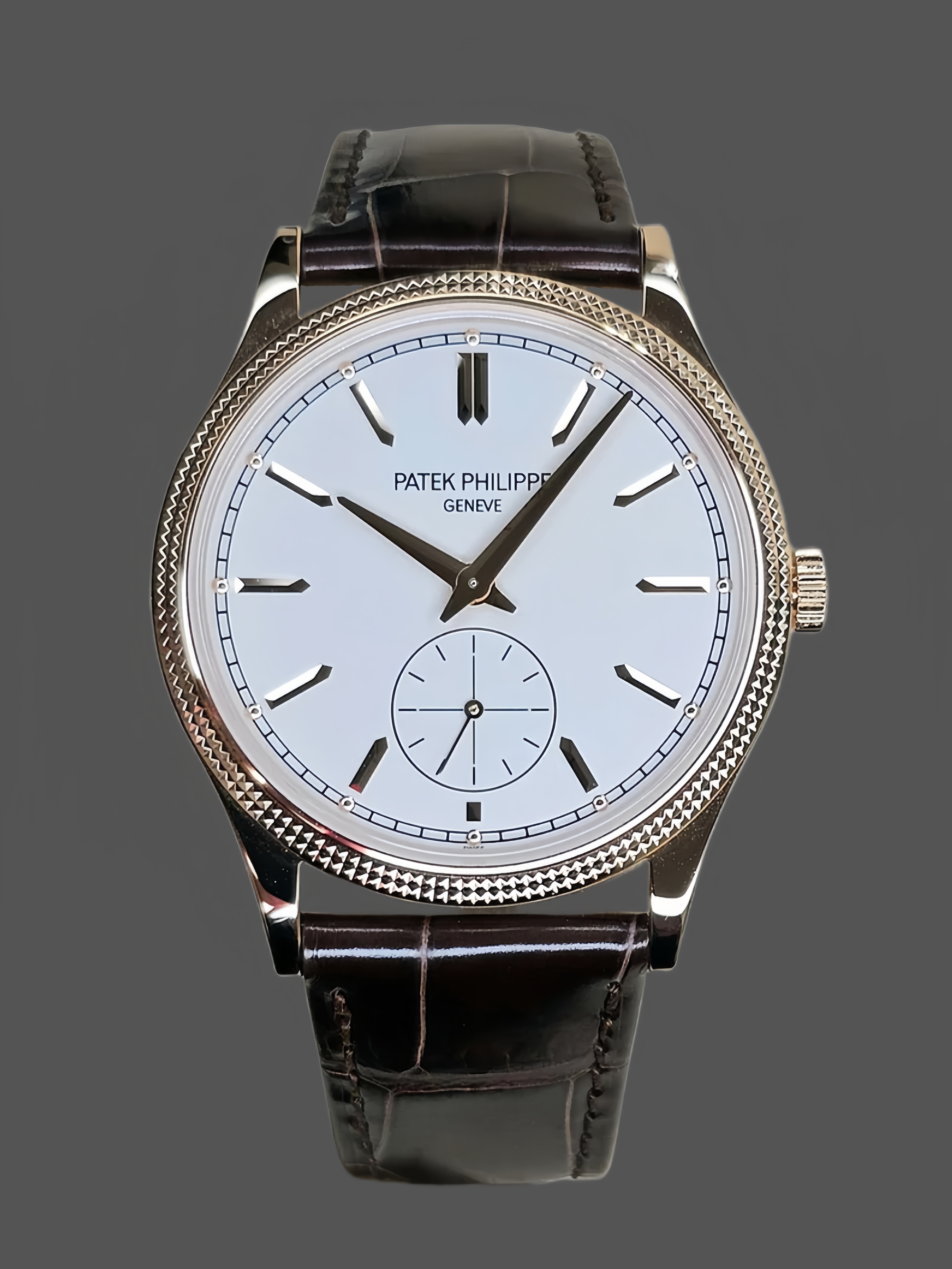 Calatrava 6119R 001 Super Clone White Gold White Dial Unisex Watch
