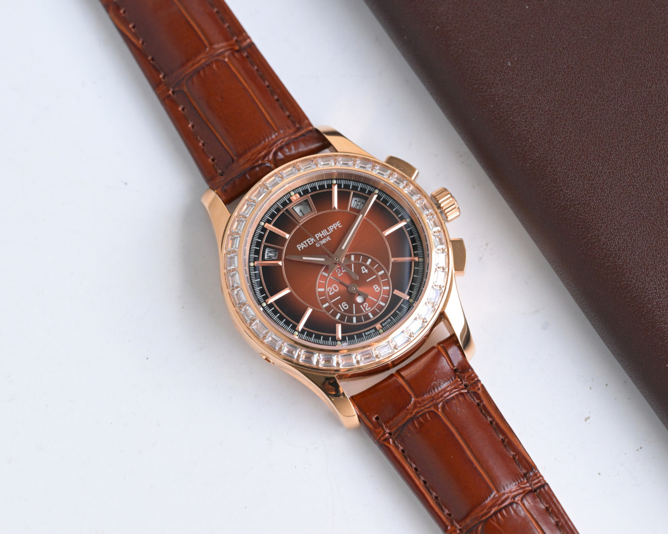 Luxury Super Clone 5905R-010 Rose Gold Brown Dial Watch