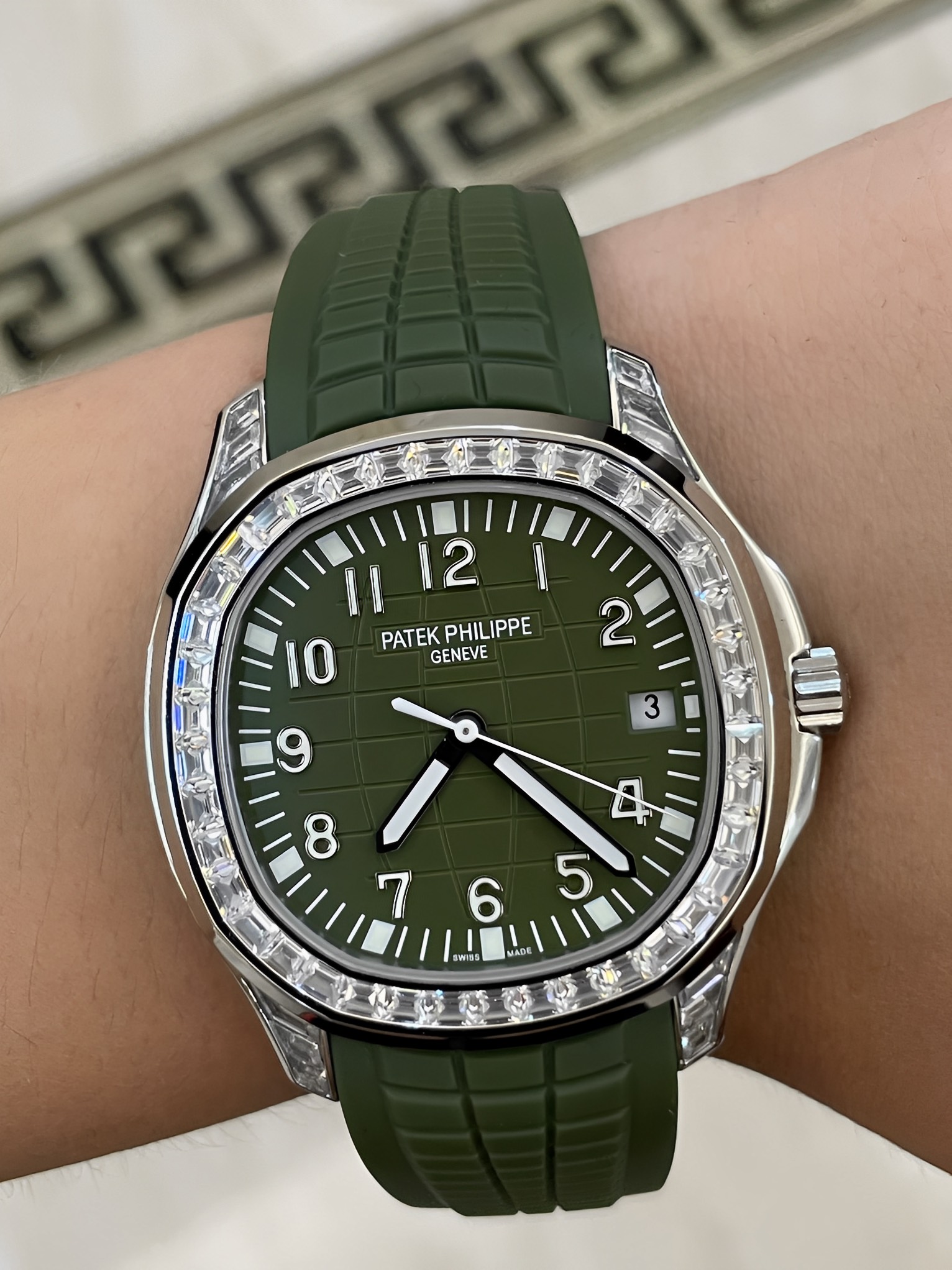 Patek Philippe Aquanaut 5167 300G 010 Super Clone Multi-Tone Dial Mens Watch