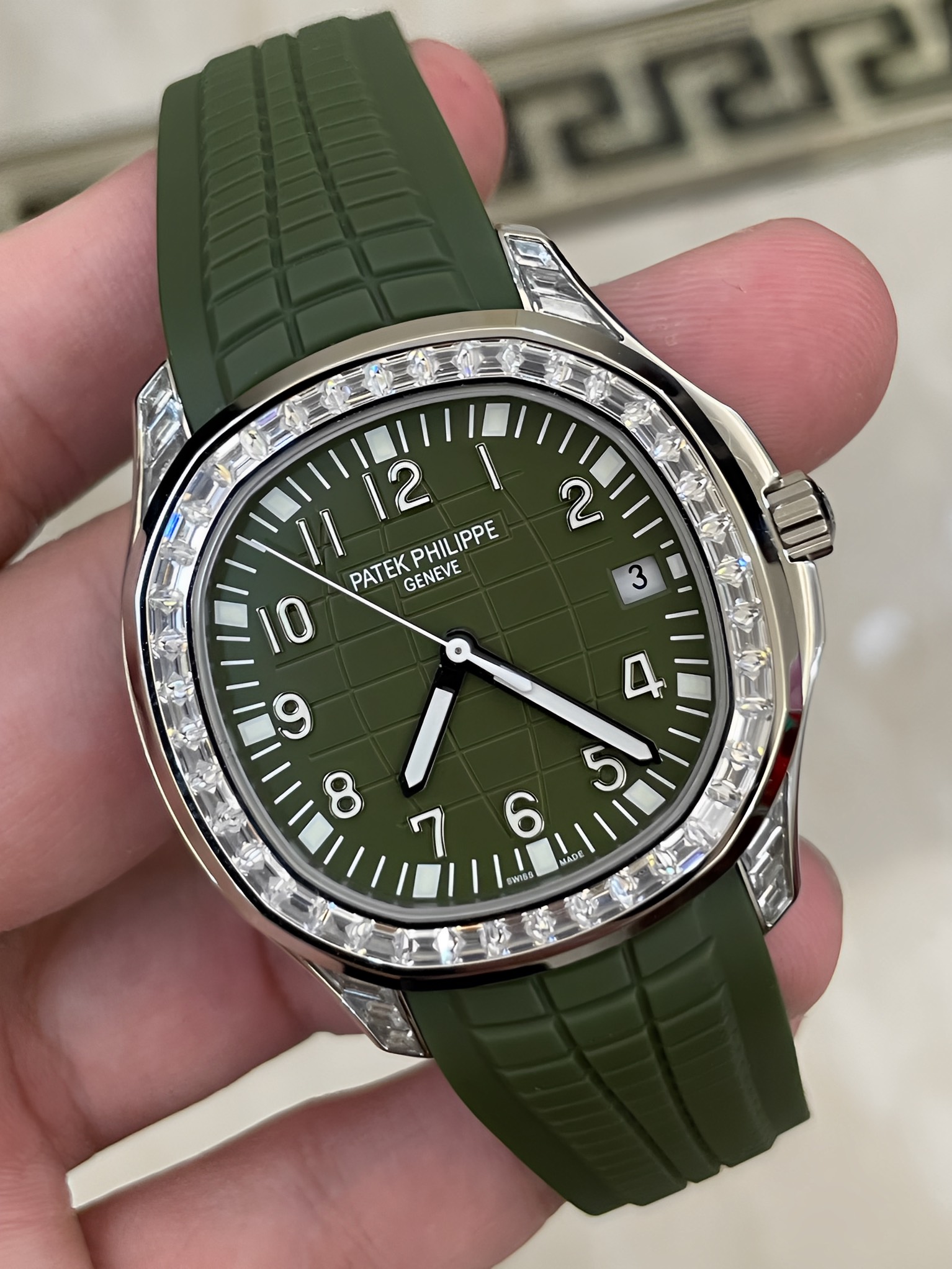 Patek Philippe Aquanaut 5167 300G 010 Super Clone Multi-Tone Dial Mens Watch