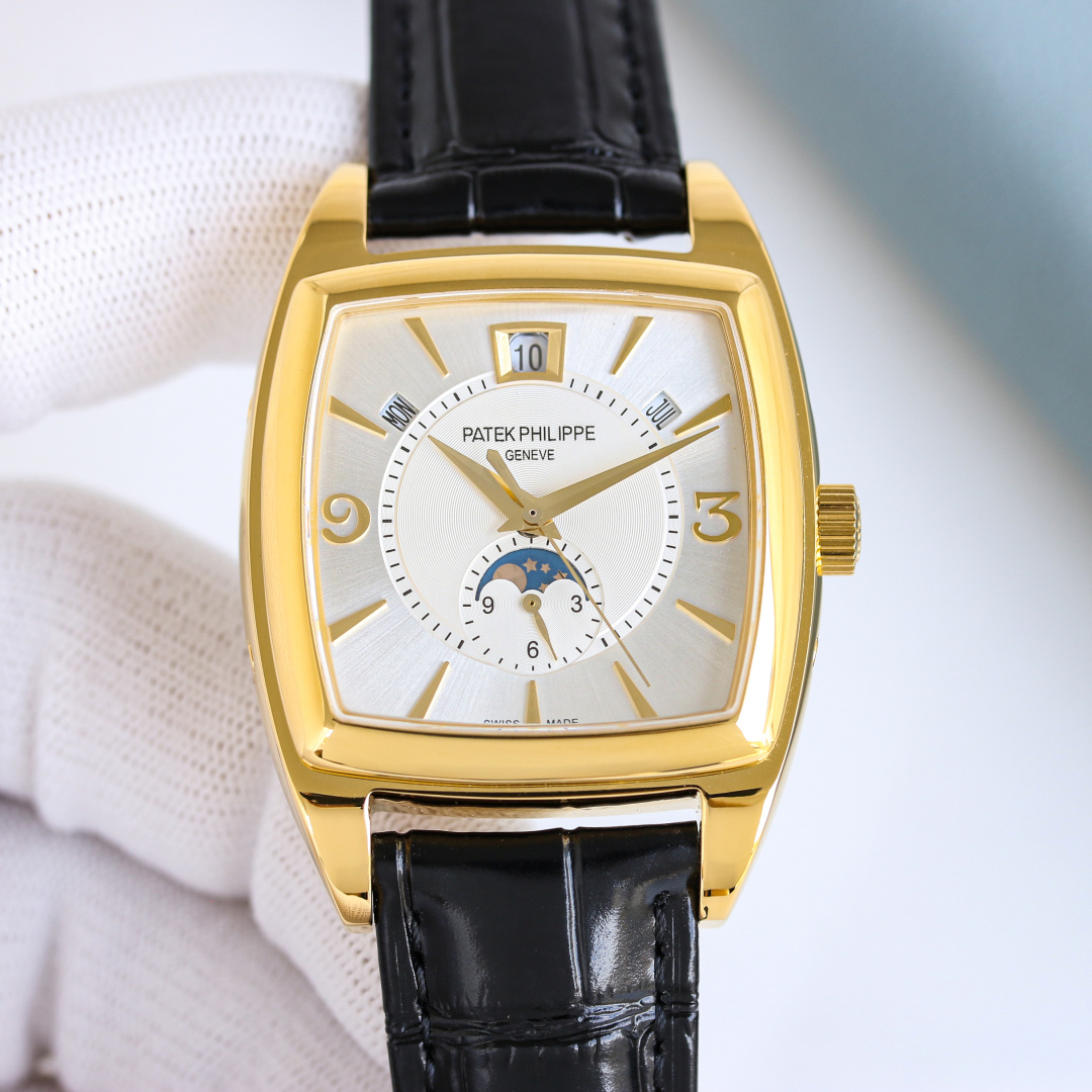 5135J-001 Super Clone | Yellow Gold Annual Calendar & Sunburst Dial