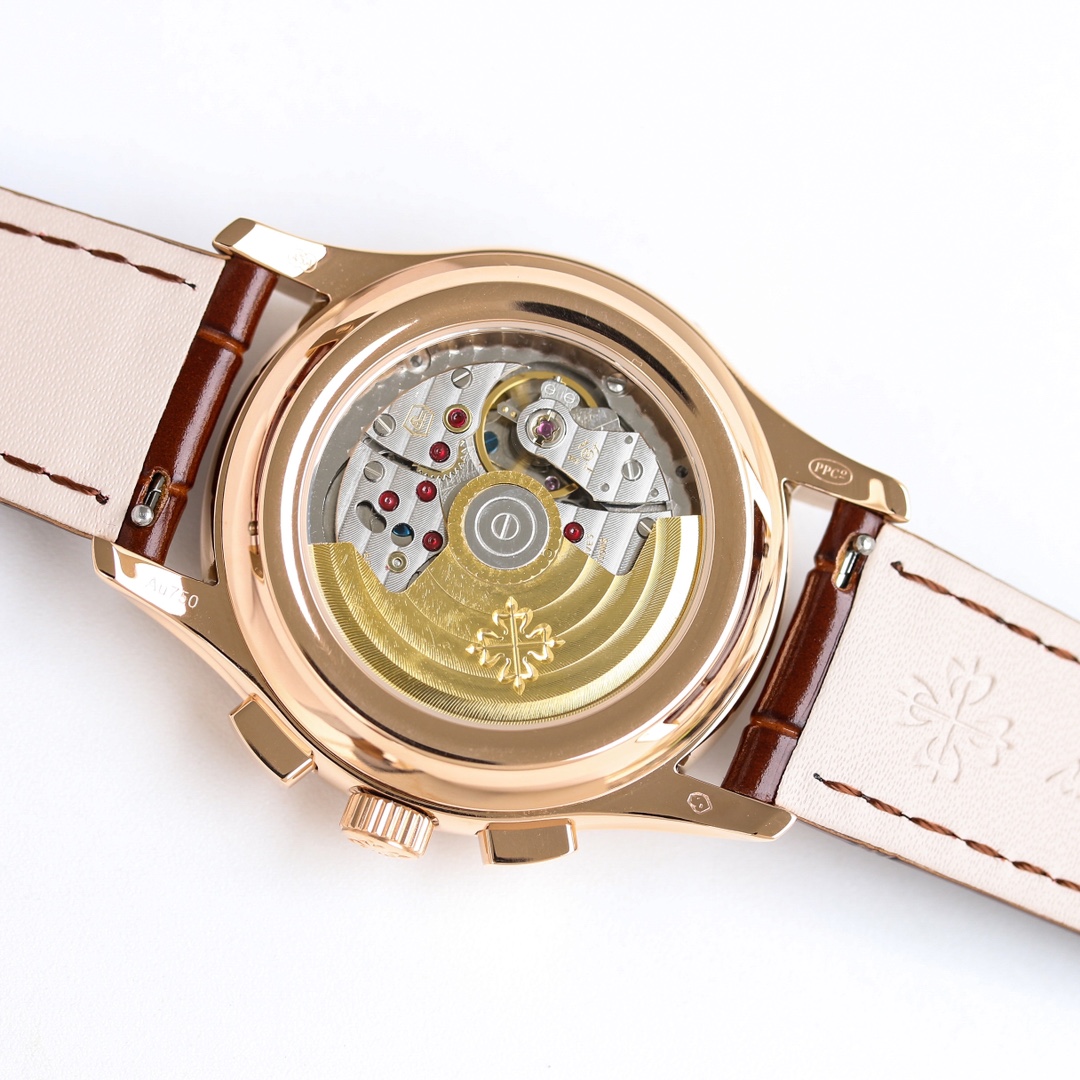 5960/1R-001 Super Clone | Rose Gold Diamond Bezel Annual Calendar