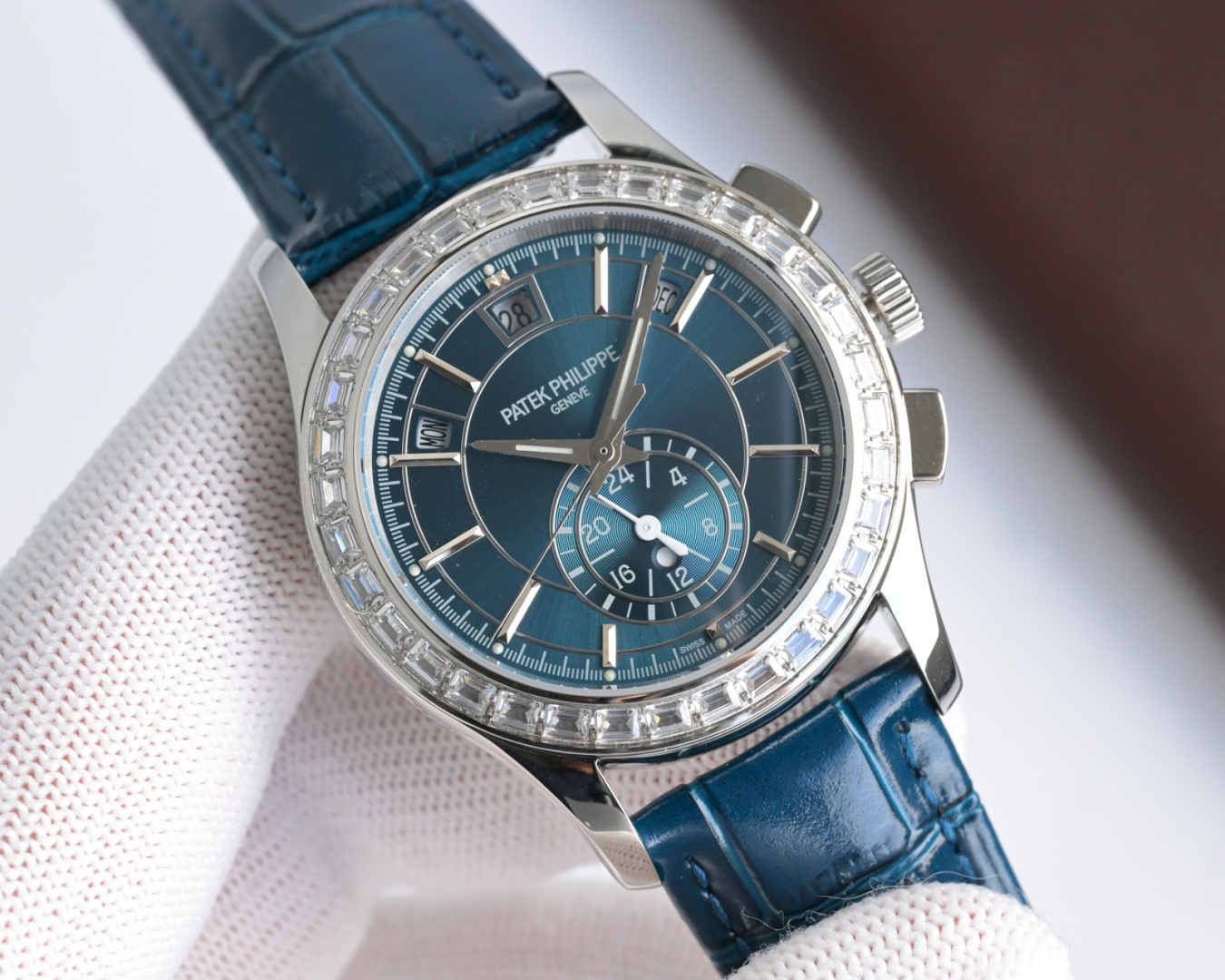 Luxury Super Clone 5905P Platinum Blue Dial Watch