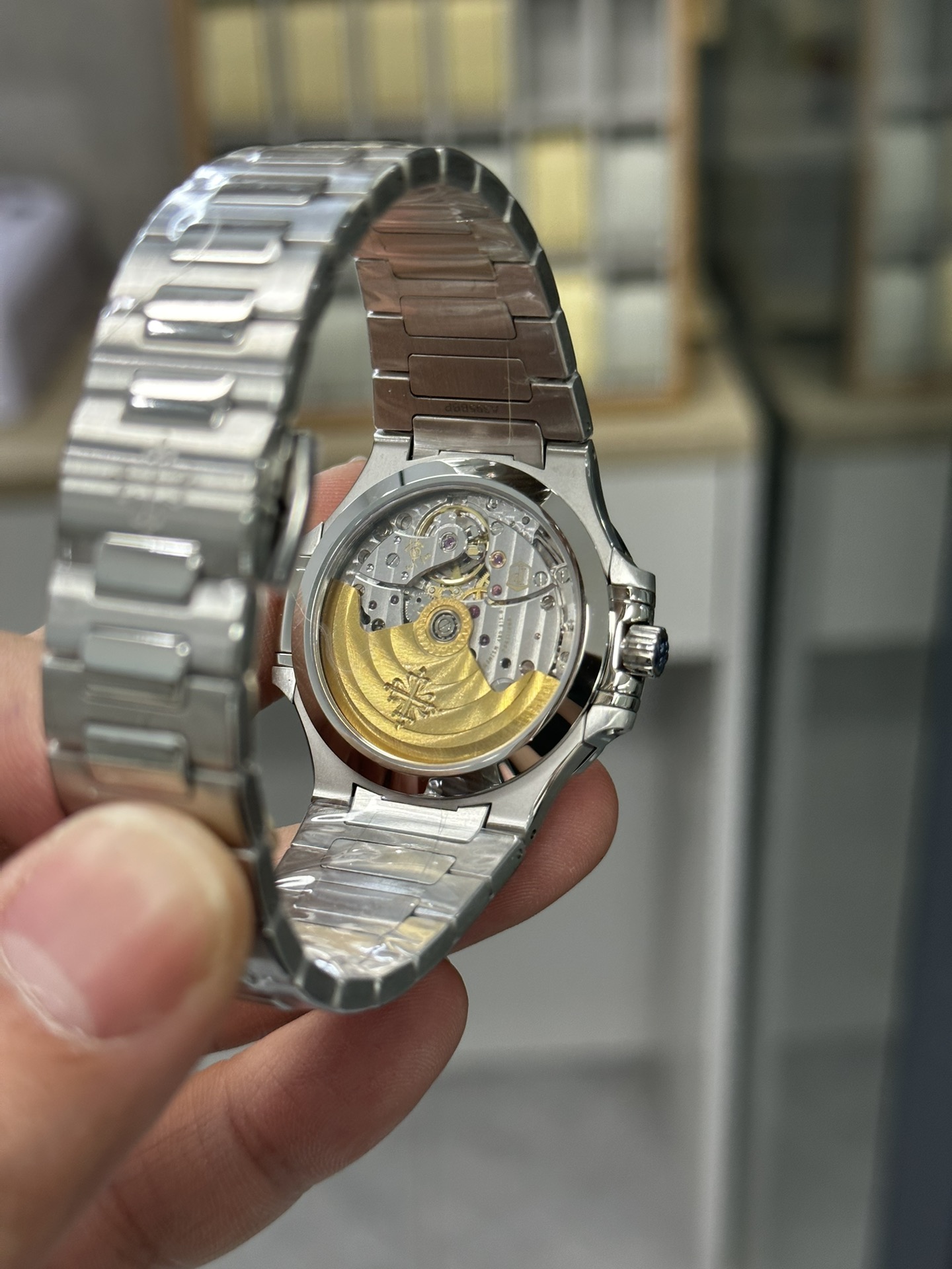Nautilus 7118 1200A 011 Super Clone Silver Grey Dial Ladies Watch