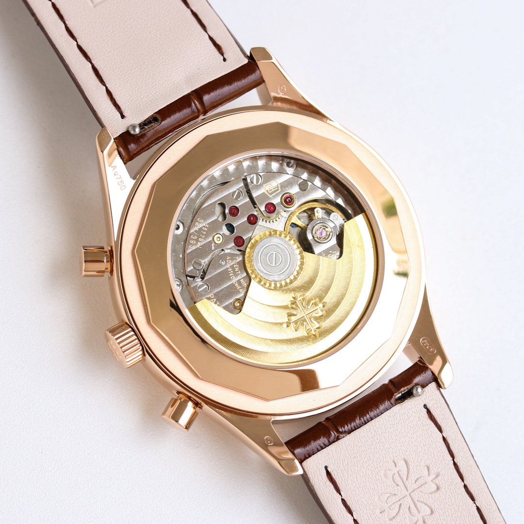 Black Dial Chronograph Annual Calendar | 18K Rose Gold Heritage Timepiece