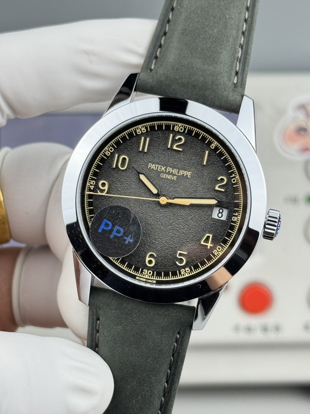 5226 Watch Super Clone: Forest Green Suede Strap Edition