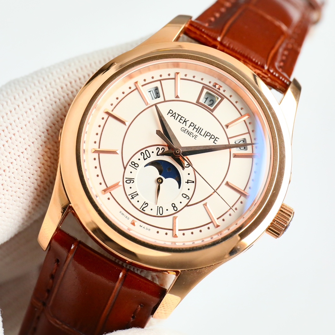 5205R-001 Annual Calendar Moon Phase | Rose Gold Dress Watch