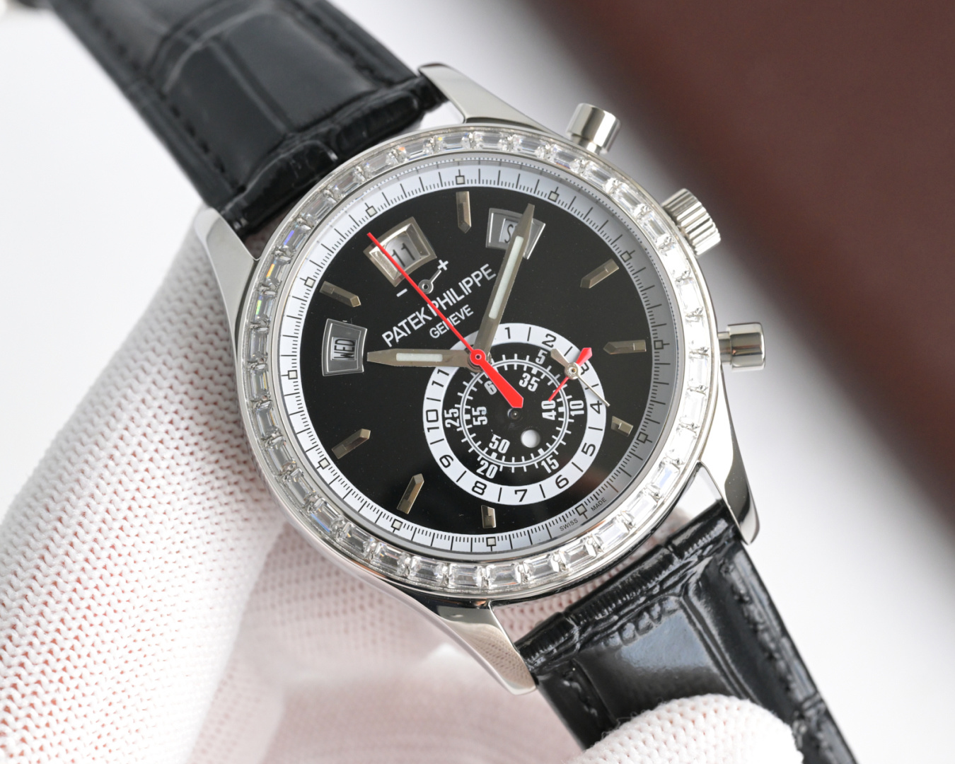 Luxury Super Clone 5961P-001 Platinum Black Dial Watch