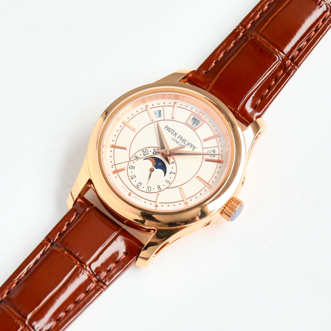 5205R-001 Annual Calendar Moon Phase | Rose Gold Dress Watch