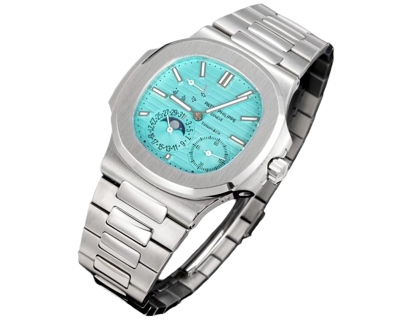 Super clone 5712 watch – Pastel‑Blue Micro‑Rotor Edition