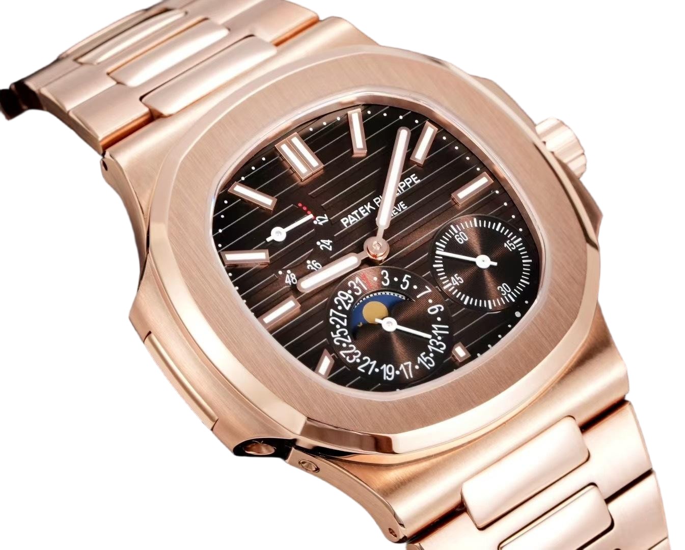 5712 Super Clone Watch – Full Rose Gold Brown‑Dial Edition