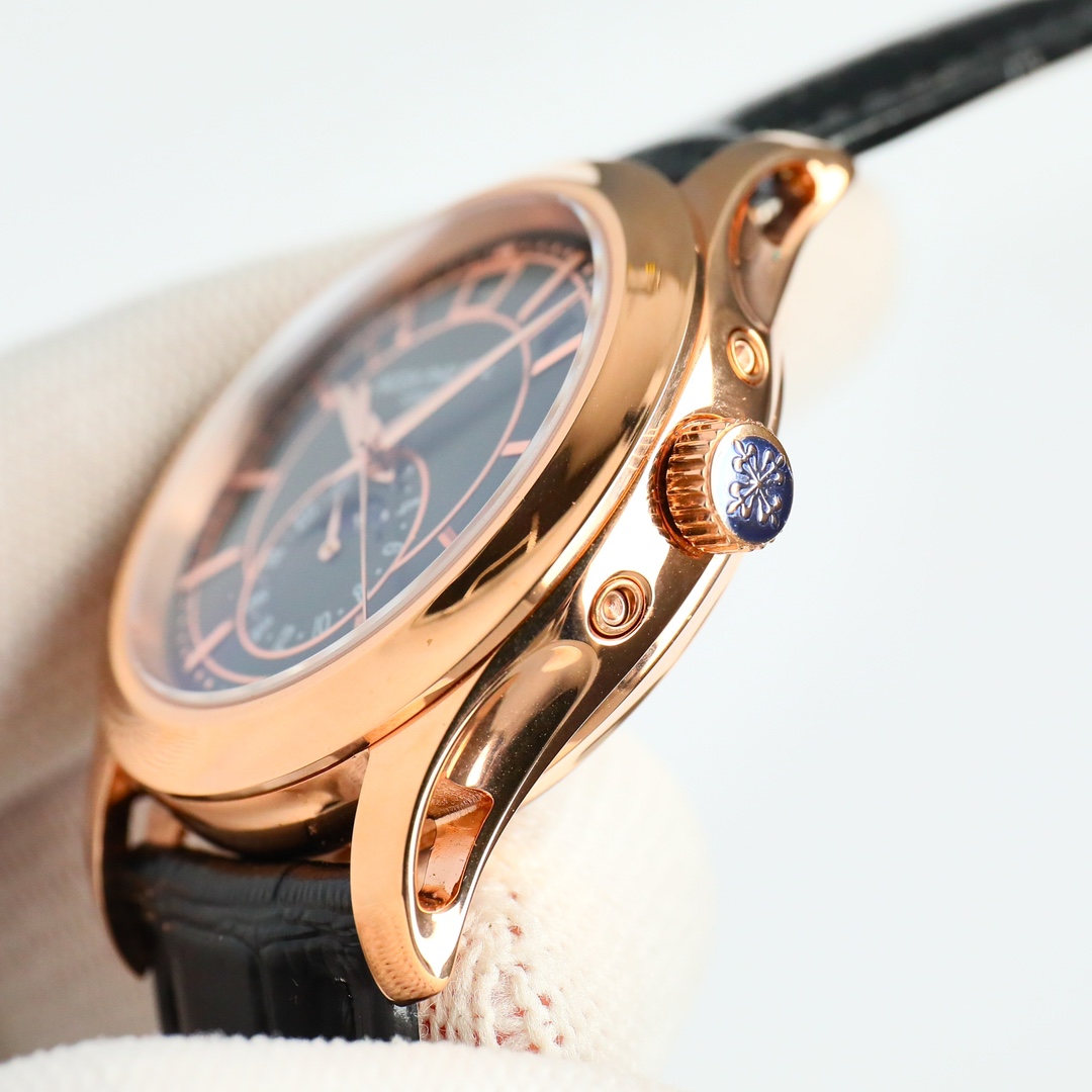 Green Opaline Dial Annual Calendar Moon Phase | Rose Gold Luxury Watch
