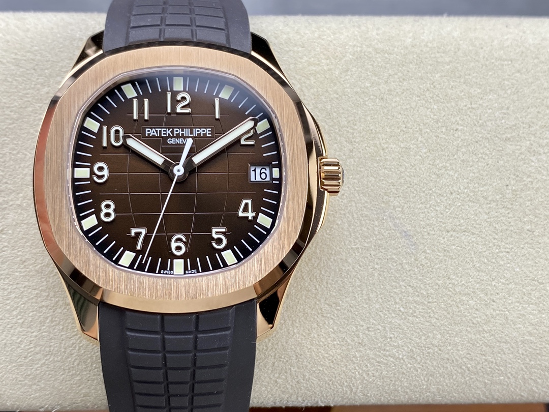 40MM Brown Dial Rose‑Gold‑Tone Stainless Steel Sports‑Luxury Casual Timepiece for Men