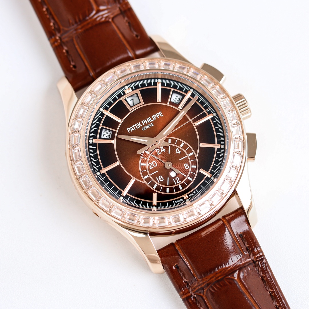 5960/1R-001 Super Clone | Rose Gold Diamond Bezel Annual Calendar