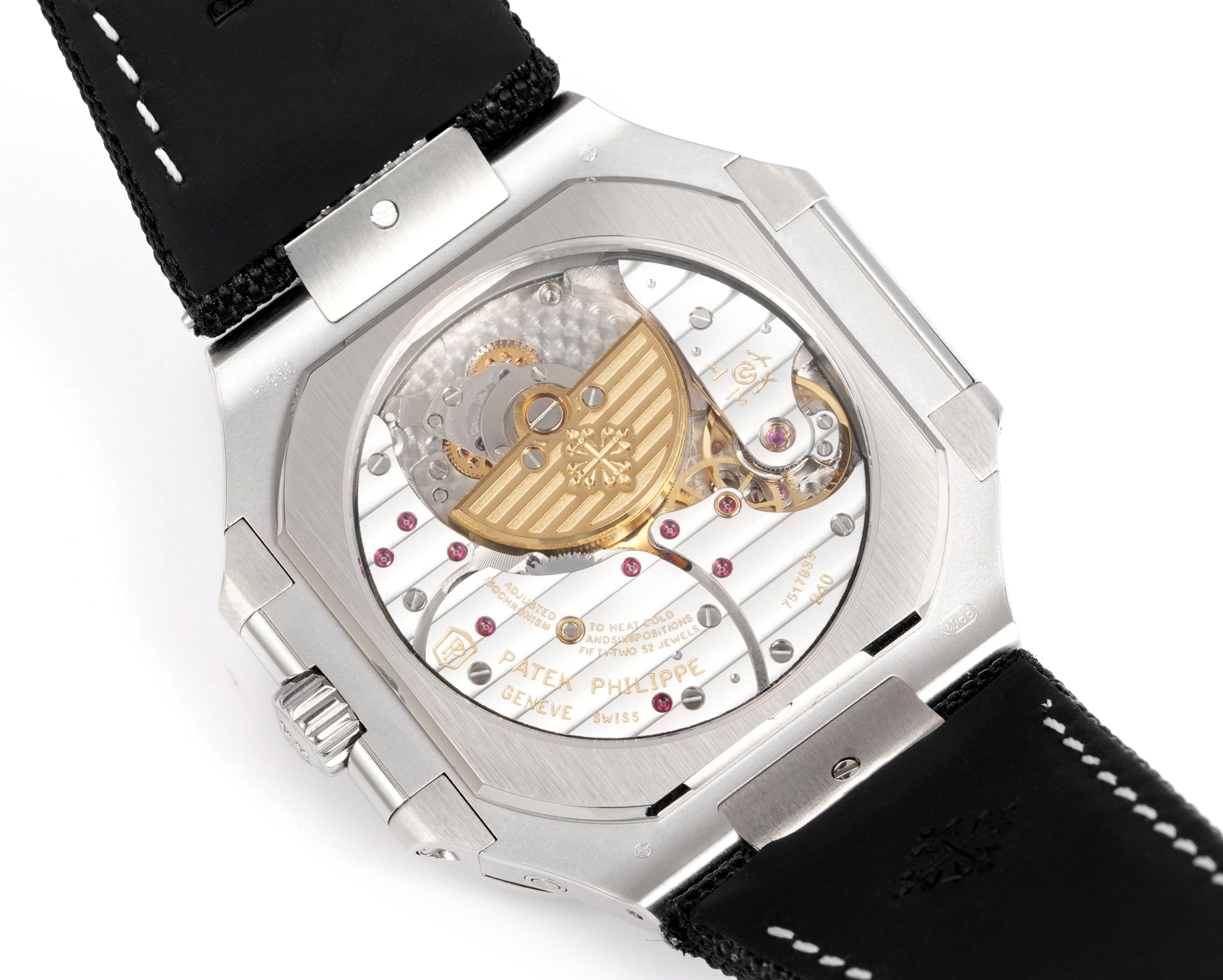 Square Nautilus-inspired 5822 Tiffany Blue Sunburst Annual Calendar Denim Strap Super Clone