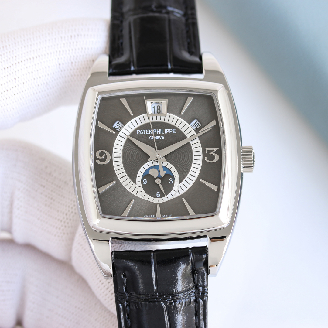 5135G-001 Super Clone Dark Grey Dial | Tonneau Annual Calendar Watch