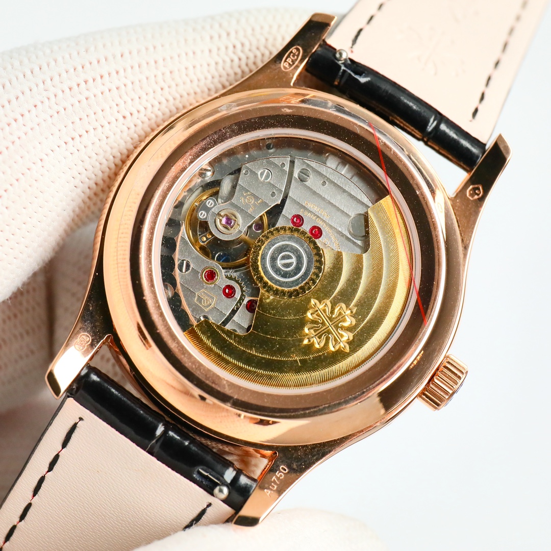 Green Opaline Dial Annual Calendar Moon Phase | Rose Gold Luxury Watch