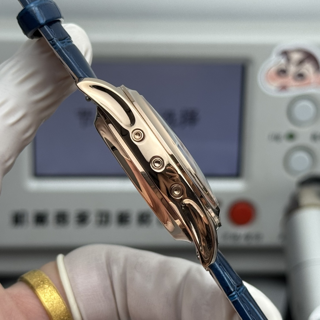 5960/01R-001 Super Clone | Rose Gold Annual Calendar Chronograph Blue Dial