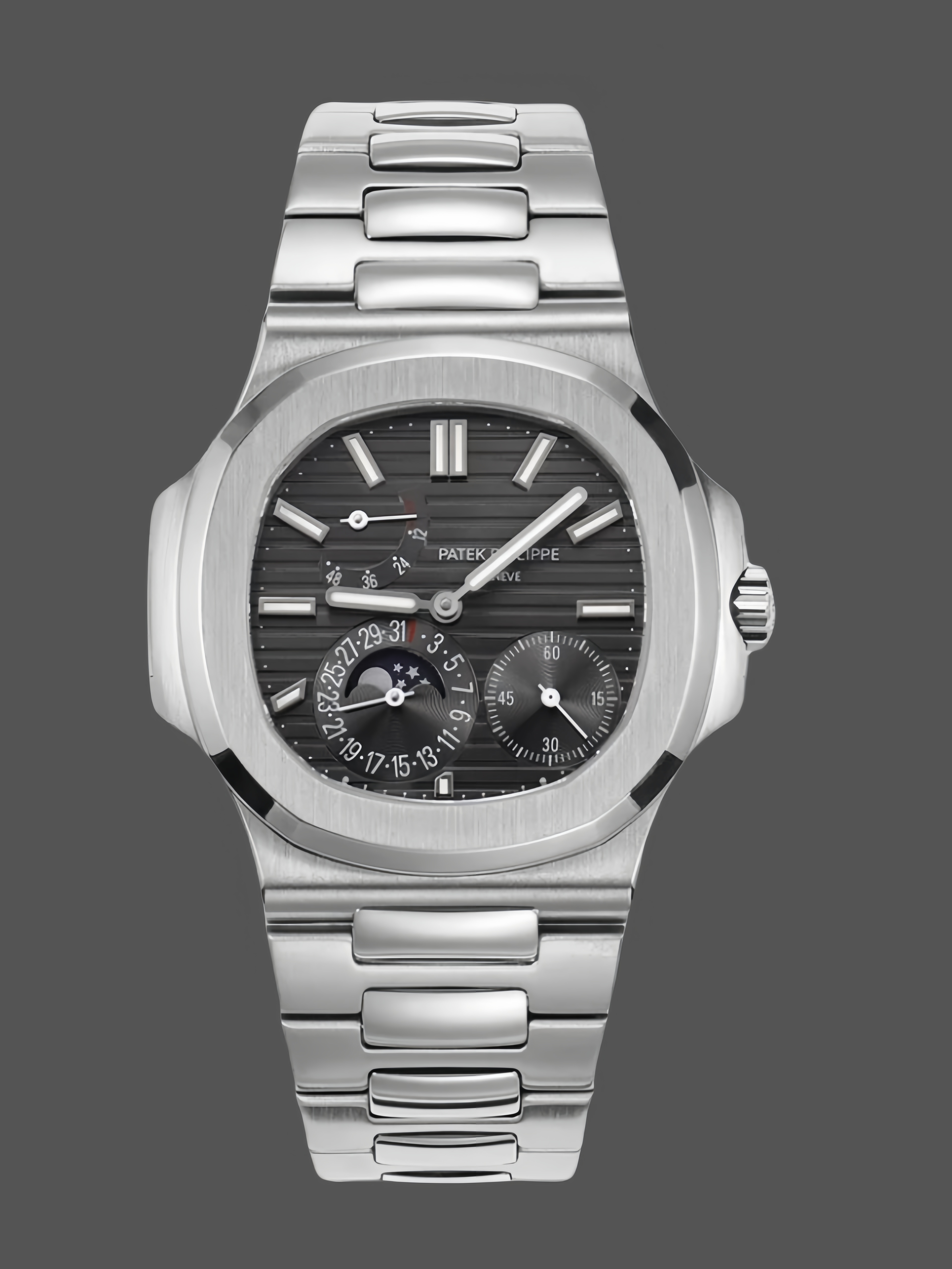 Nautilus 5712 1A 001 Super clone Silver Grey Dial 40mm Mens Timepiece