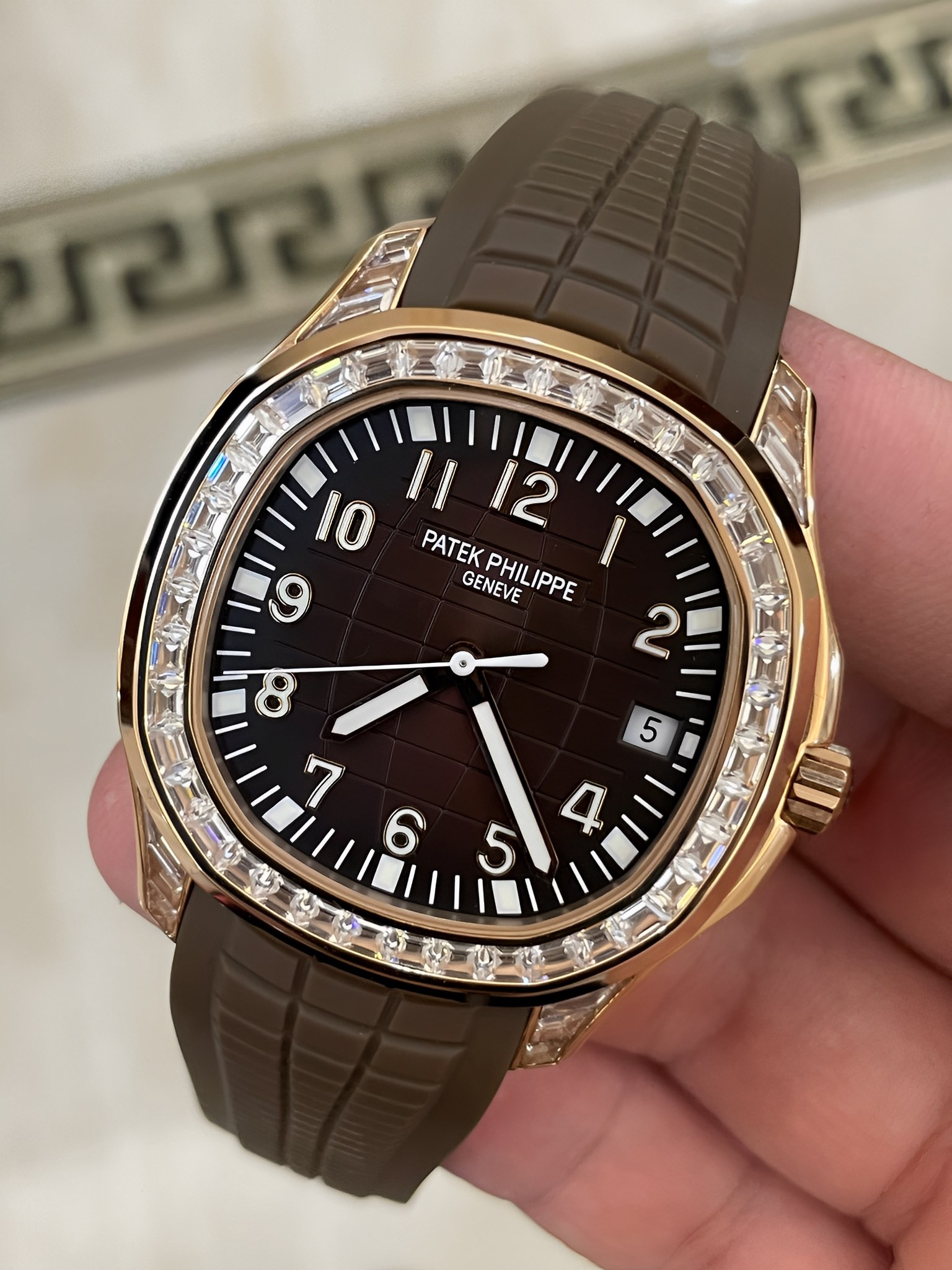 Patek Philippe Aquanaut 5167 300G 010 Super Clone Multi-Tone Dial Mens Watch
